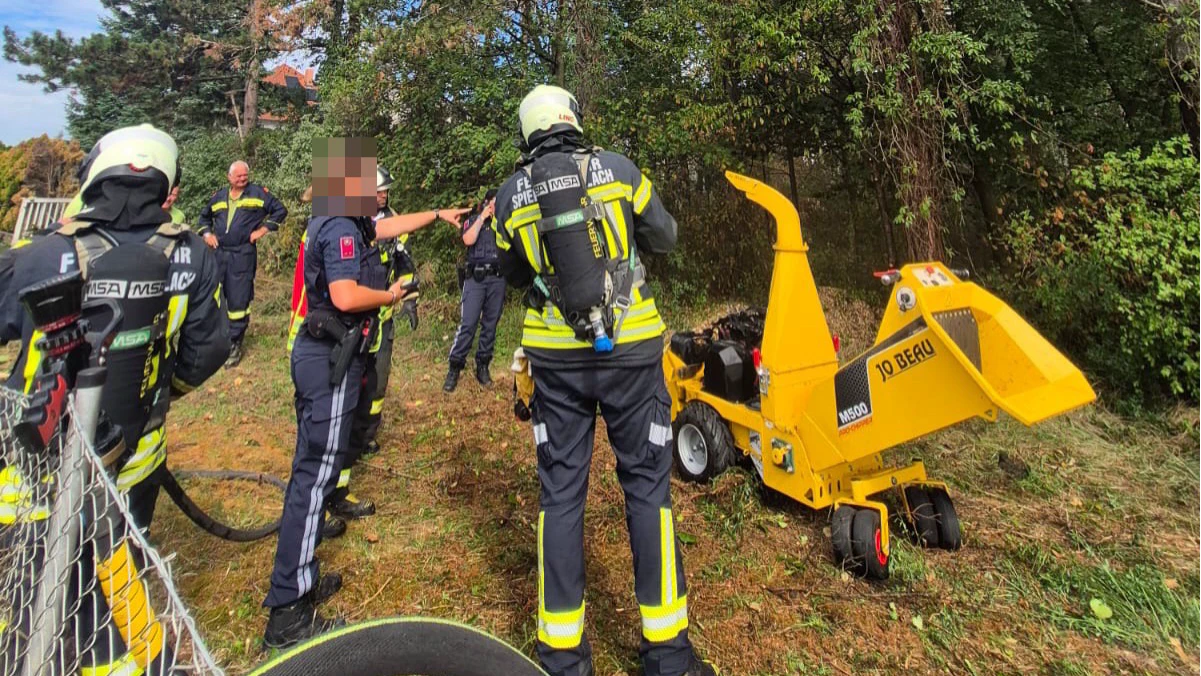 Brand eines Häckslers in Melk