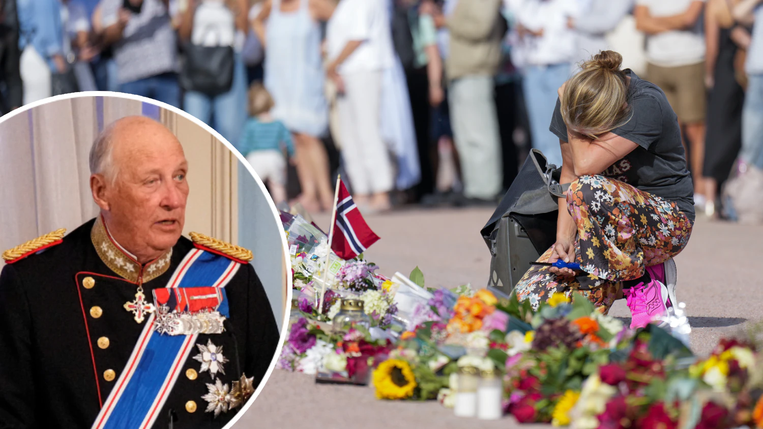 Heute.at - Menschen weinen vor Palast – Norwegen bangt um König