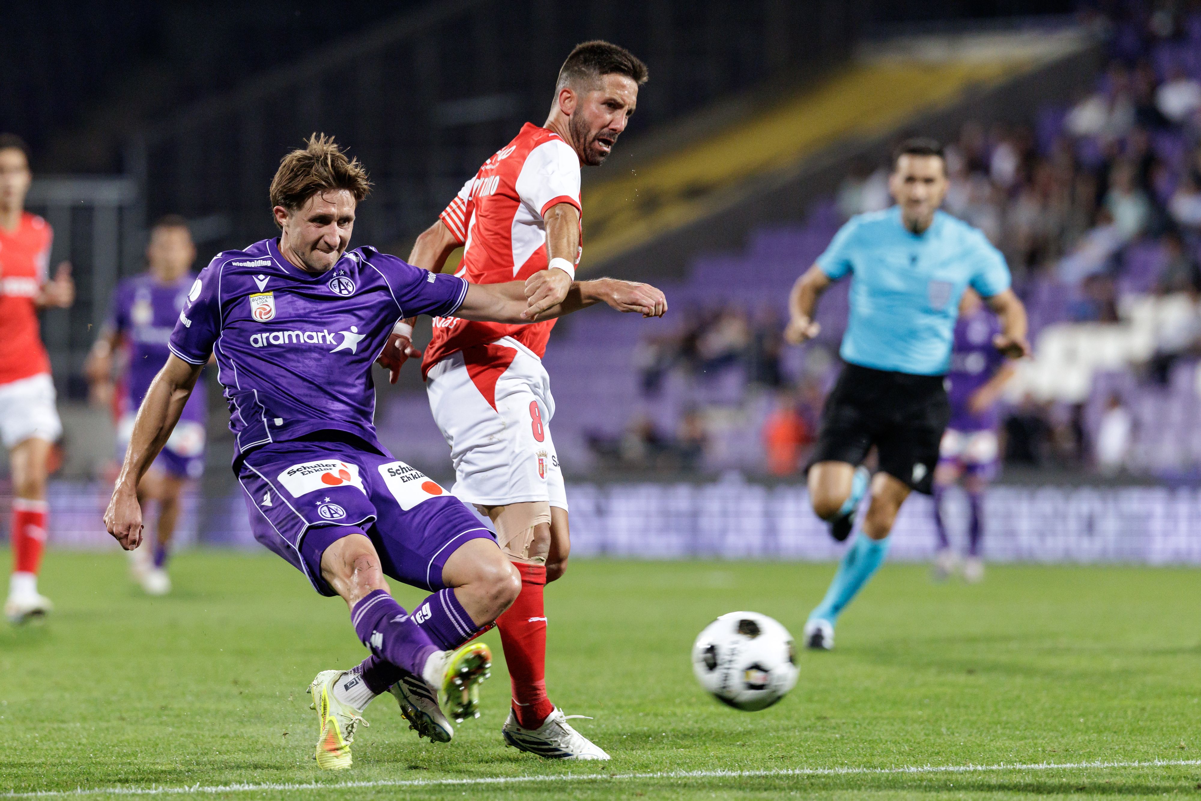 Die Austria scheidet gegen Braga aus.