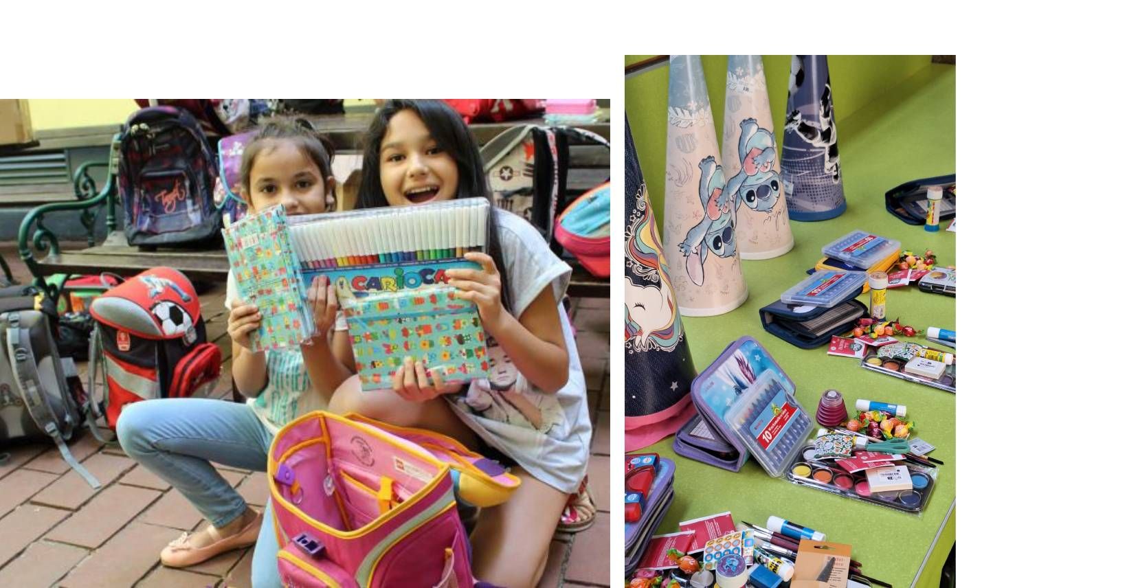 Die Caritas sammelt Schulsachen für armutsbetroffene Kinder und Jugendliche.