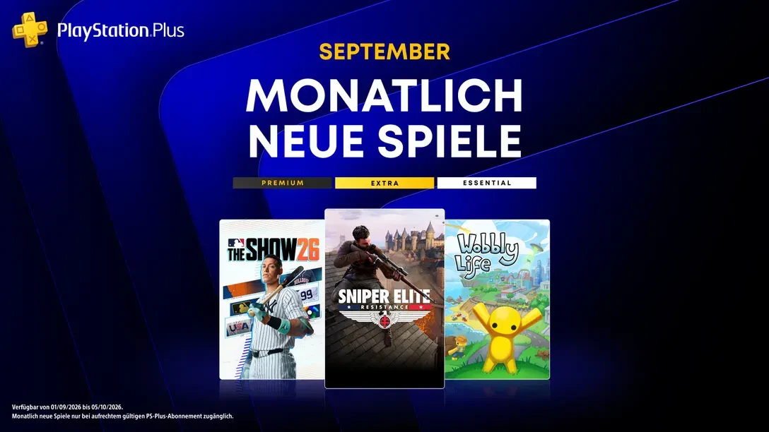 Die monatlichen PlayStation Plus-Titel im September für PS5 und PS4.