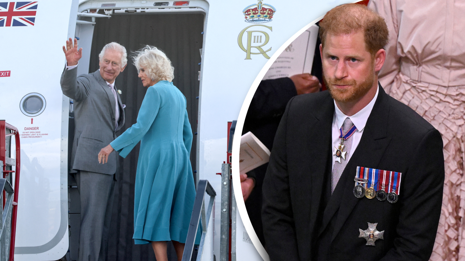 Harry ist da - Charles und Camilla sind weg.