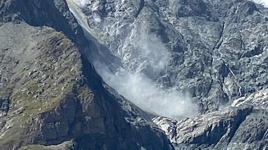 Spektakulärer Eisbruch am Großglockner, 27. August 2026.