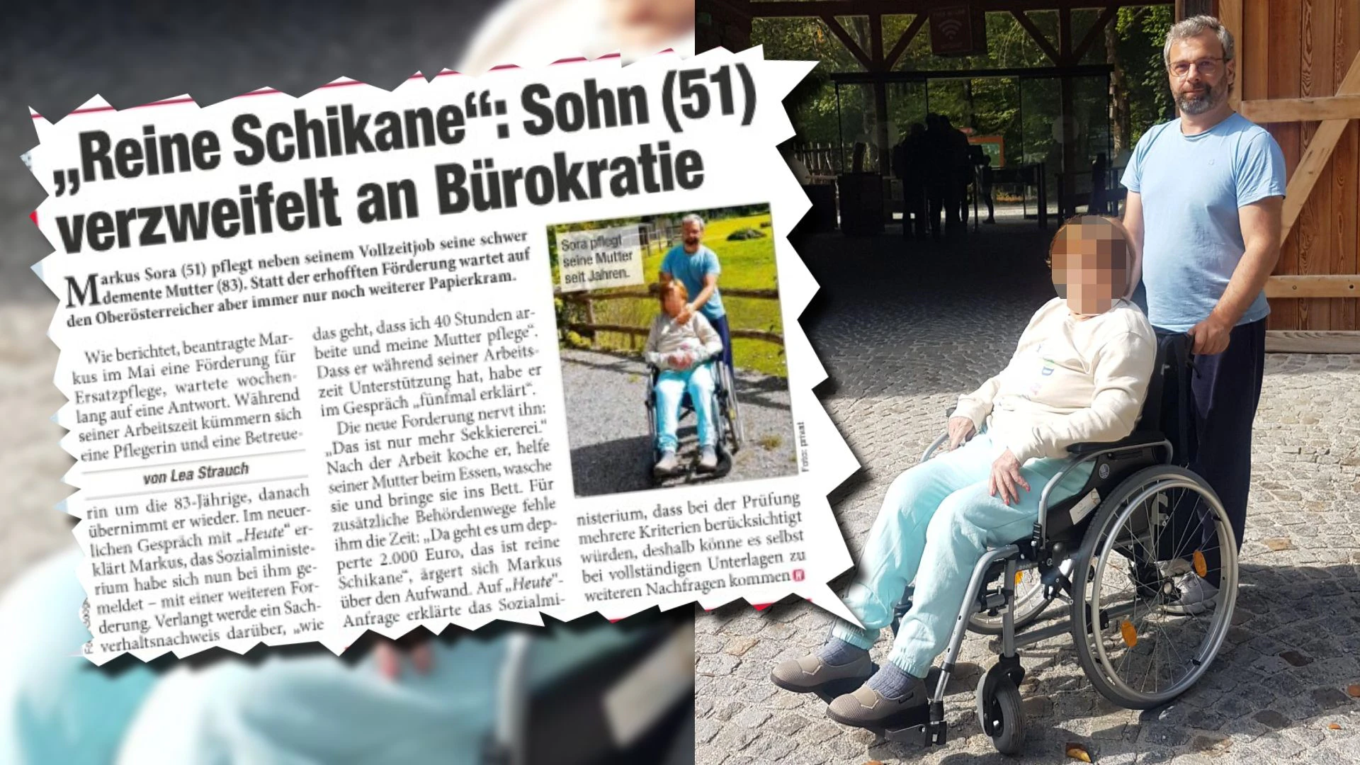 Heute.at - Hürdenlauf – jetzt Überraschung für pflegenden Sohn