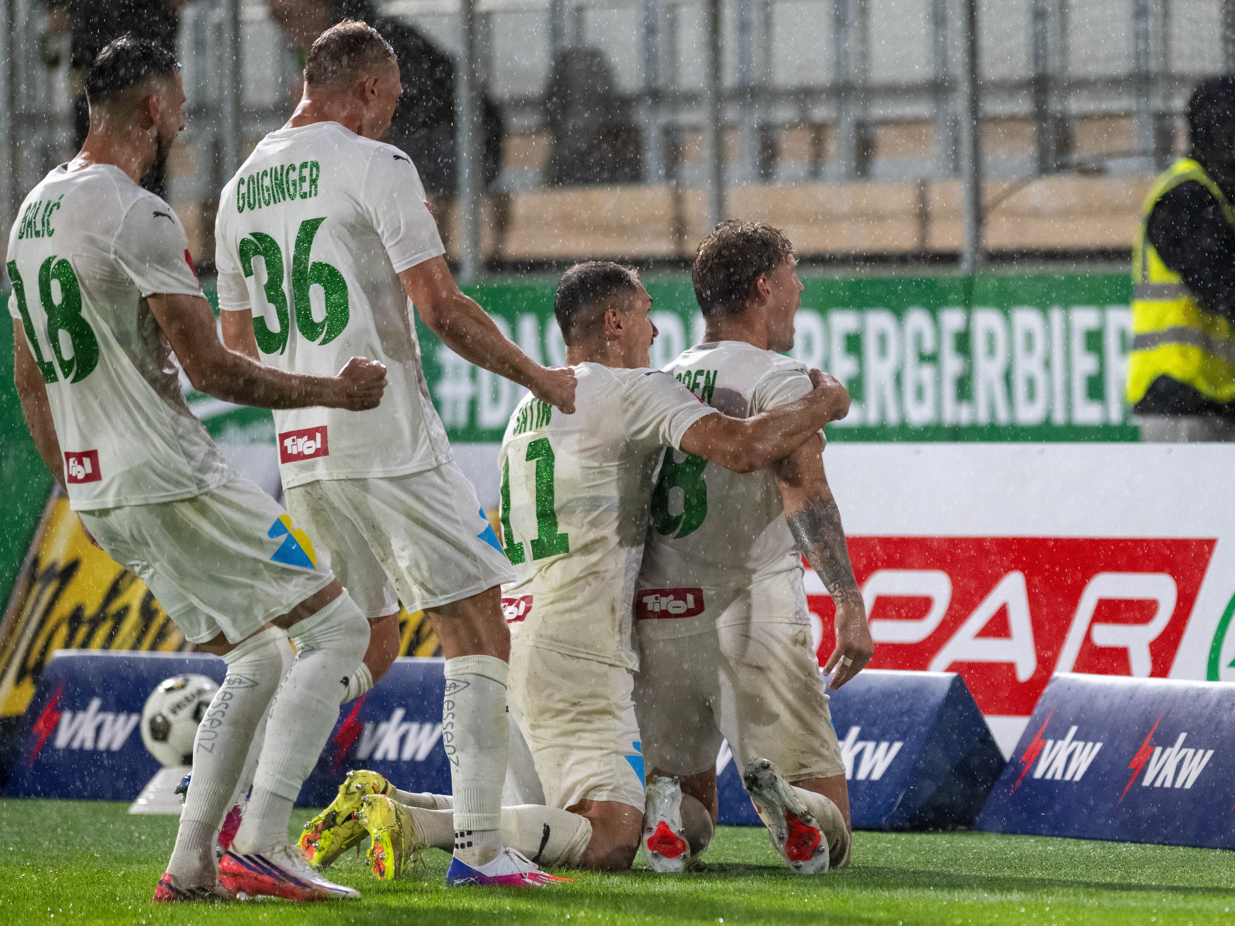 Heute.at - WSG Tirol feiert Kantersieg gegen Lustenau