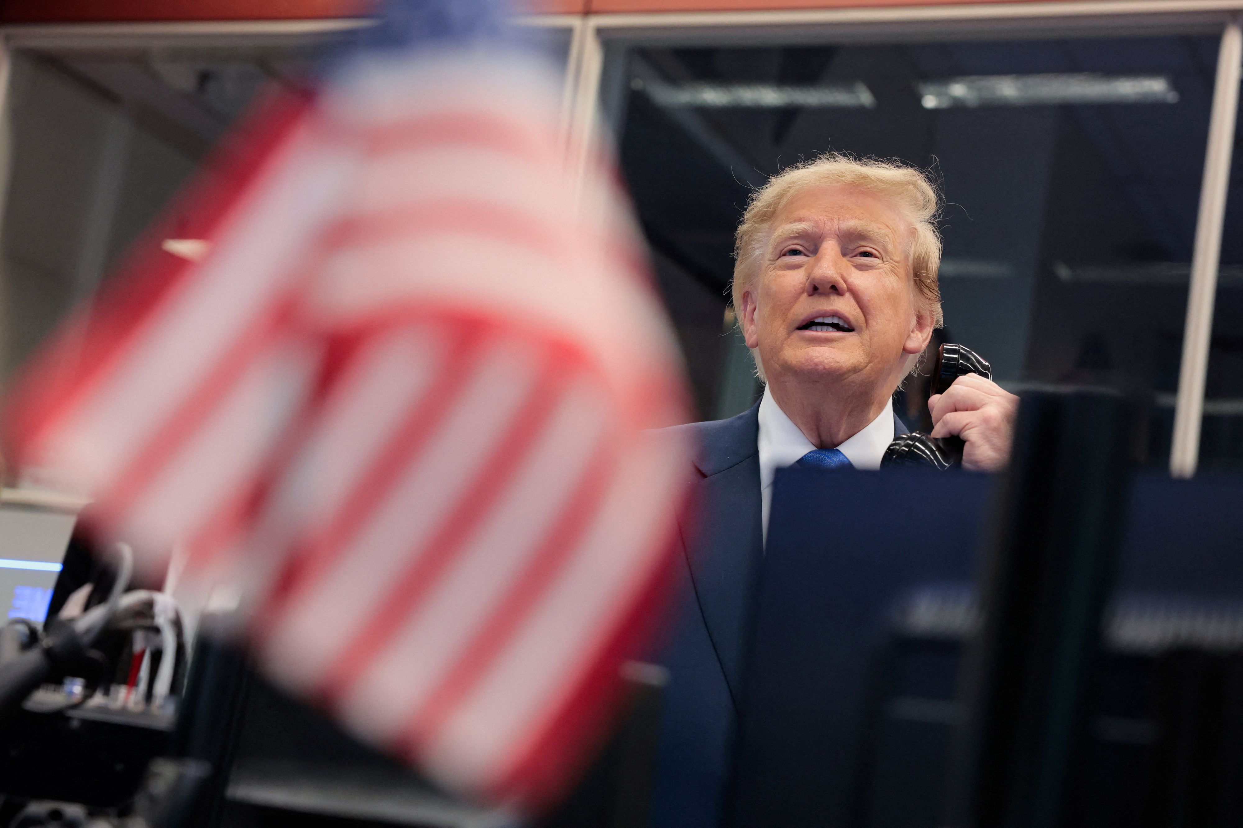 US-Präsident <strong>Donald Trump</strong> telefoniert mit der International Space Station ISS, August 2026.