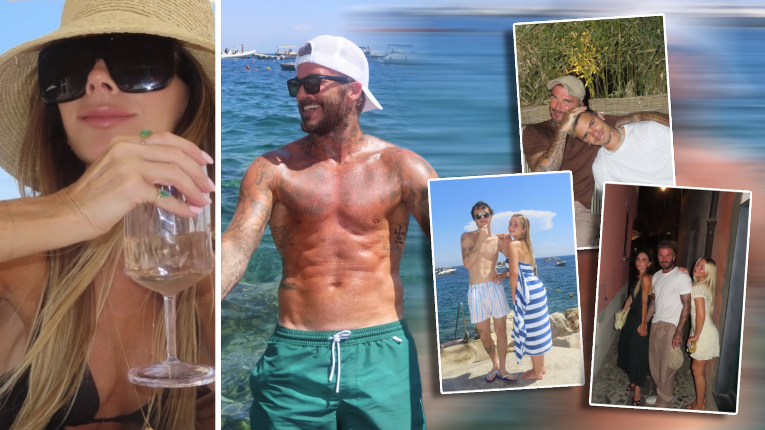 Die Beckhams genießen den Sommer.