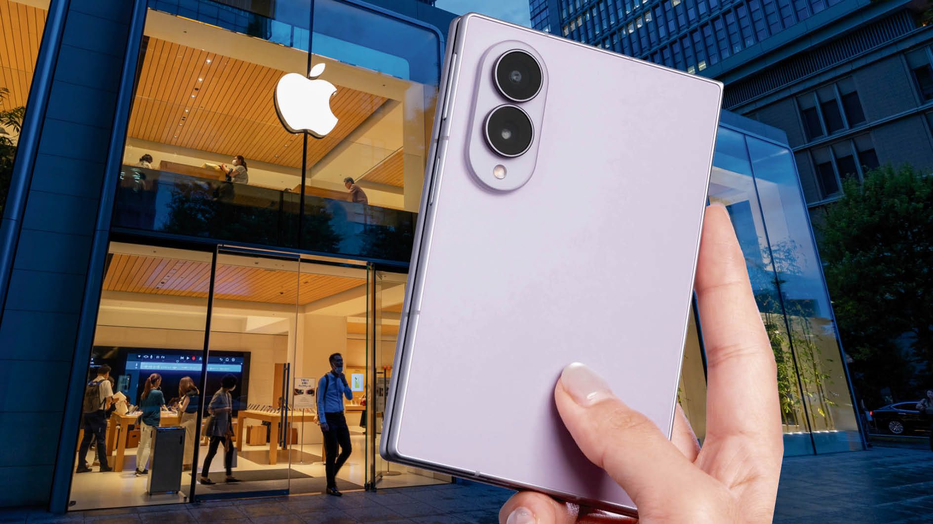 Wohl kein Zufall: Das neue Samsung Galaxy Z Fold8 dürfte sich vom Format her nicht vom ersten Falt-iPhone unterscheiden.