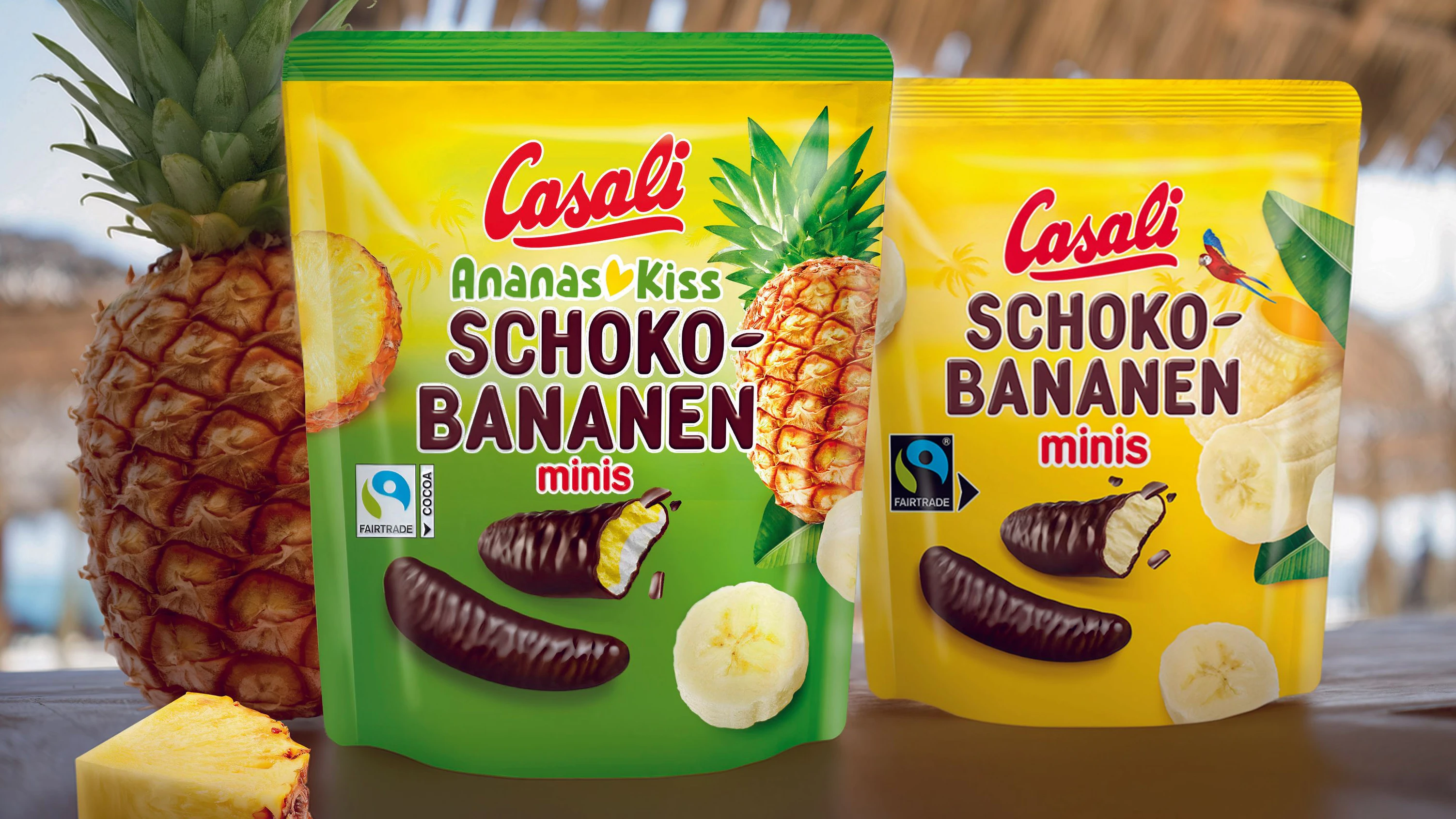   Schoko-Bananen minis kommen jetzt in einer weiteren Geschmacksrichtung daher.