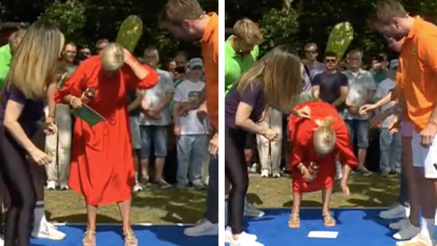 Heute.at - Autsch! Biene sticht Kiewel live im Fernsehgarten