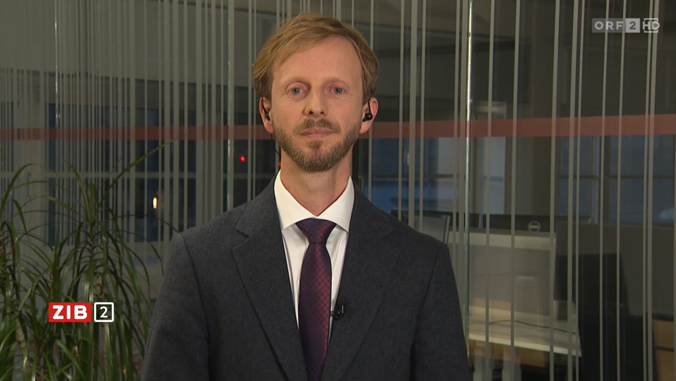 Helmut Salzer am Sonntagabend in der ZiB-2. 