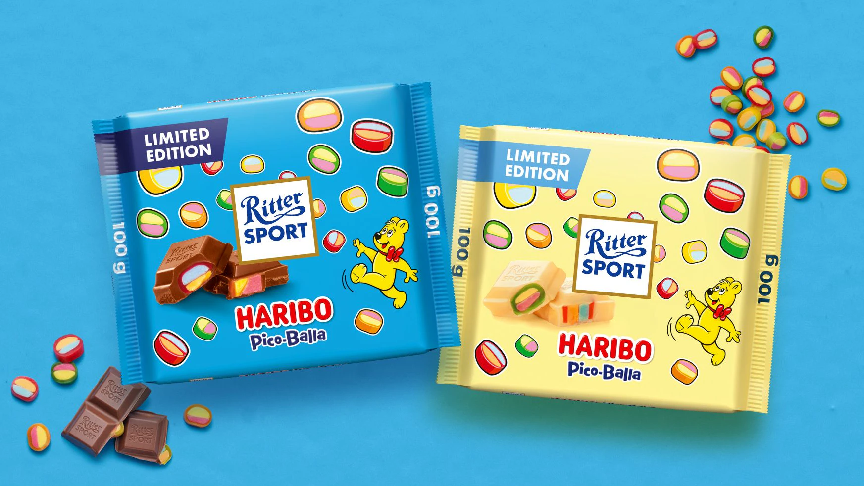 Ritter Sport x Haribo Pico-Balla: Die Limted Edition gibt’s nur für kurze Zeit.
