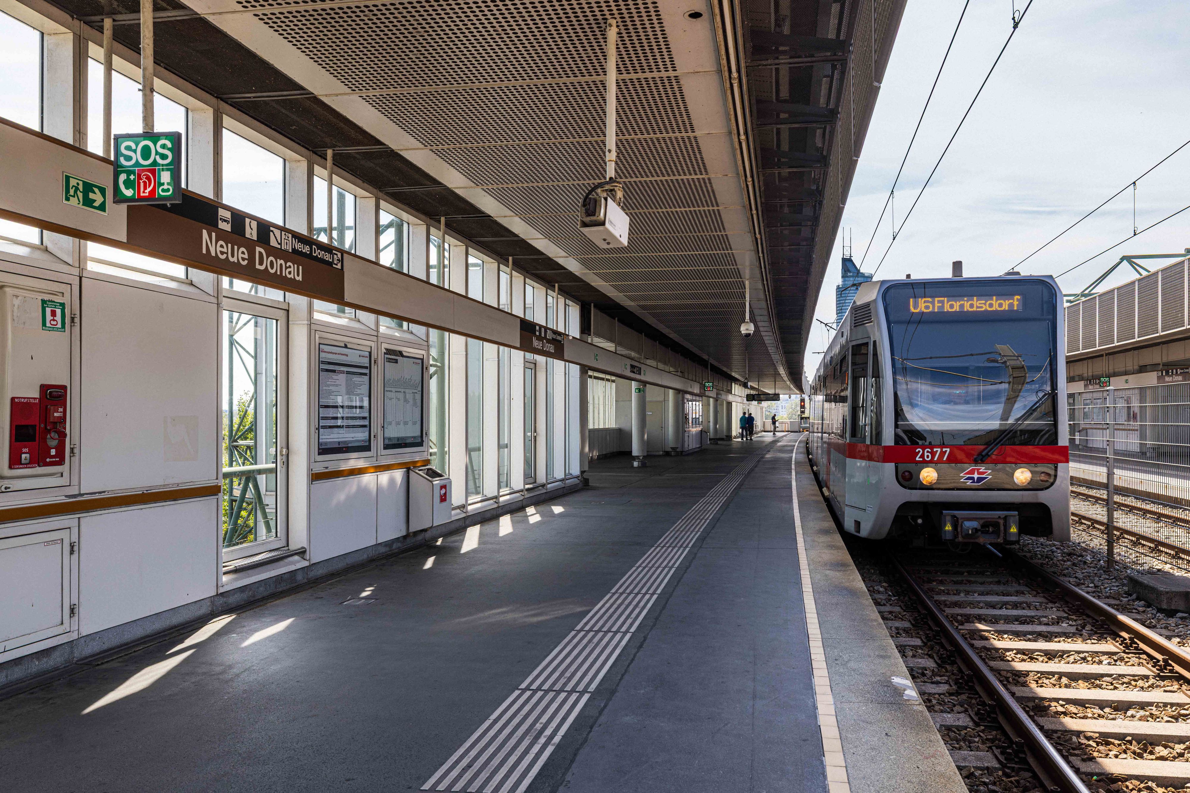 Ab 14. September wird die Station Neue Donau saniert.