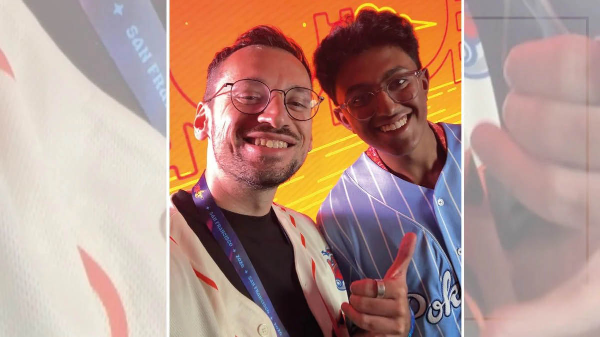 Screenshot"Heute"-Reporter David Slomo mit Weltmeister Vikram.