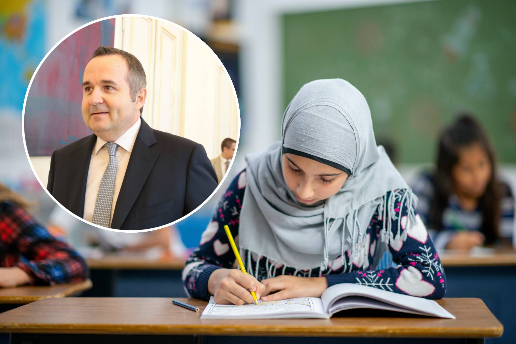 Der Schulstart rückt mit großen Schritten näher – und damit auch das Kopftuchverbot für unter 14-Jährige. Pflichtschullehrer-Gewerkschafter Paul Kimberger weiß bereits jetzt, 