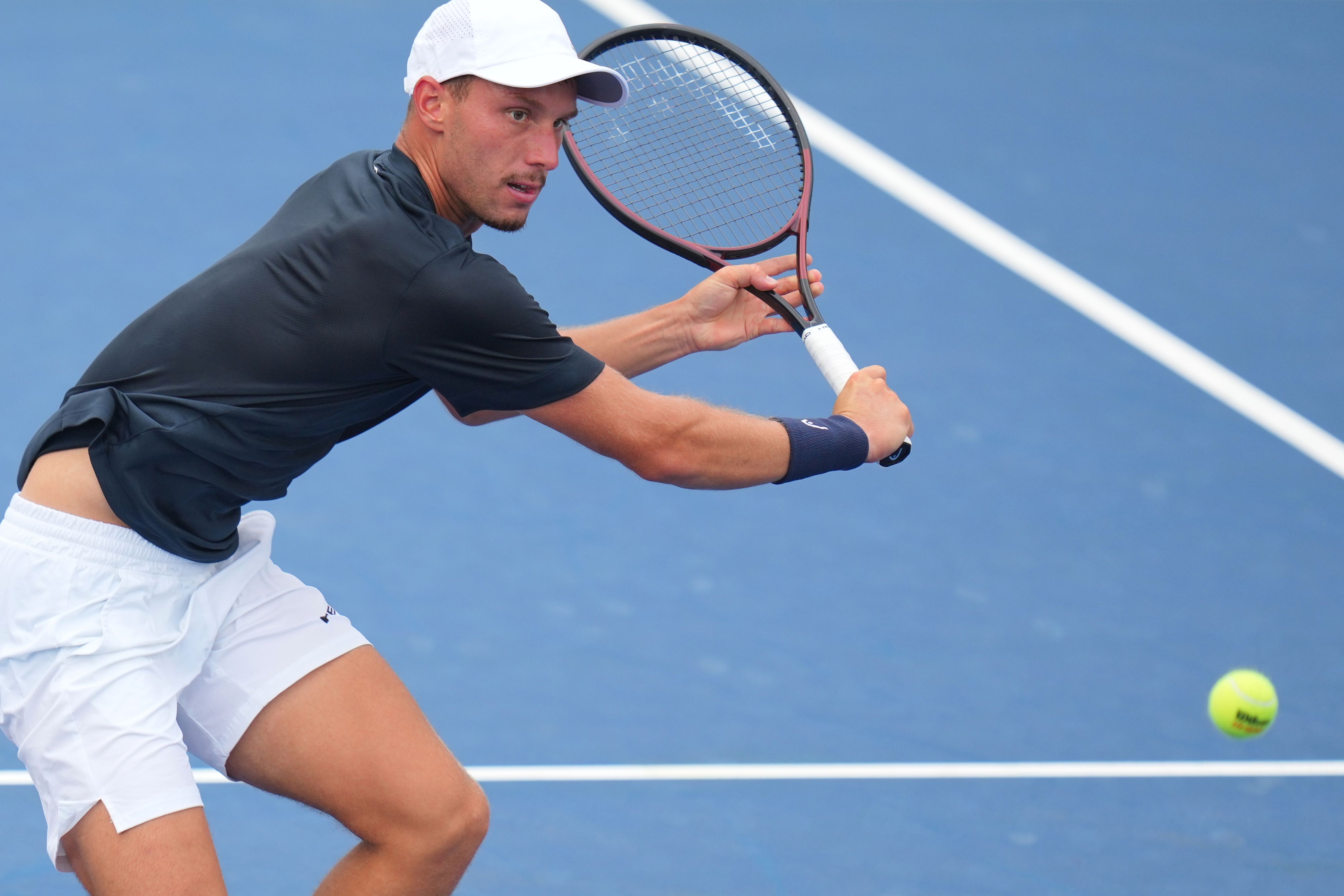 Filip Misolic in der ersten Runde der US Open.