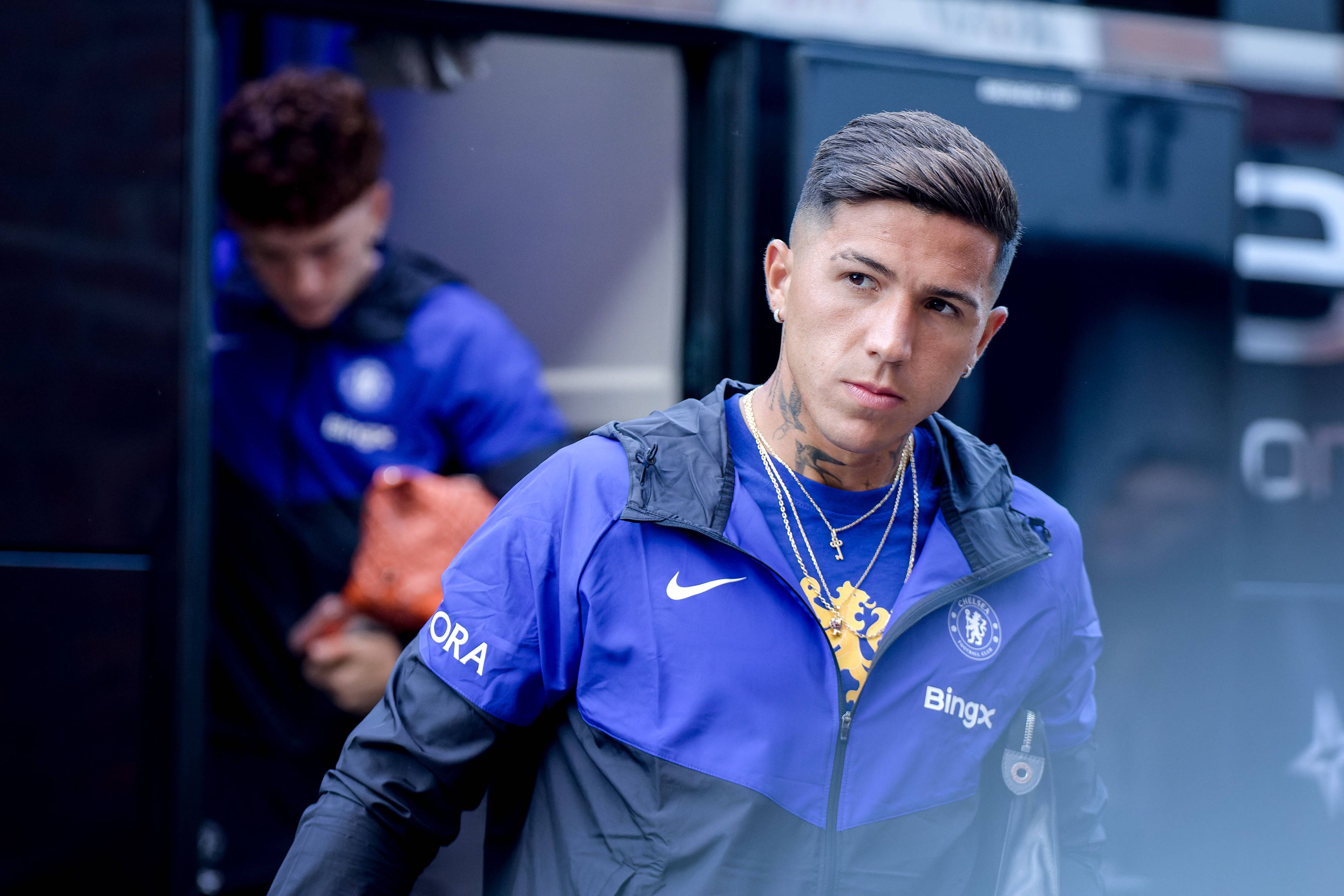 Fußball-Star Enzo Fernandez. 