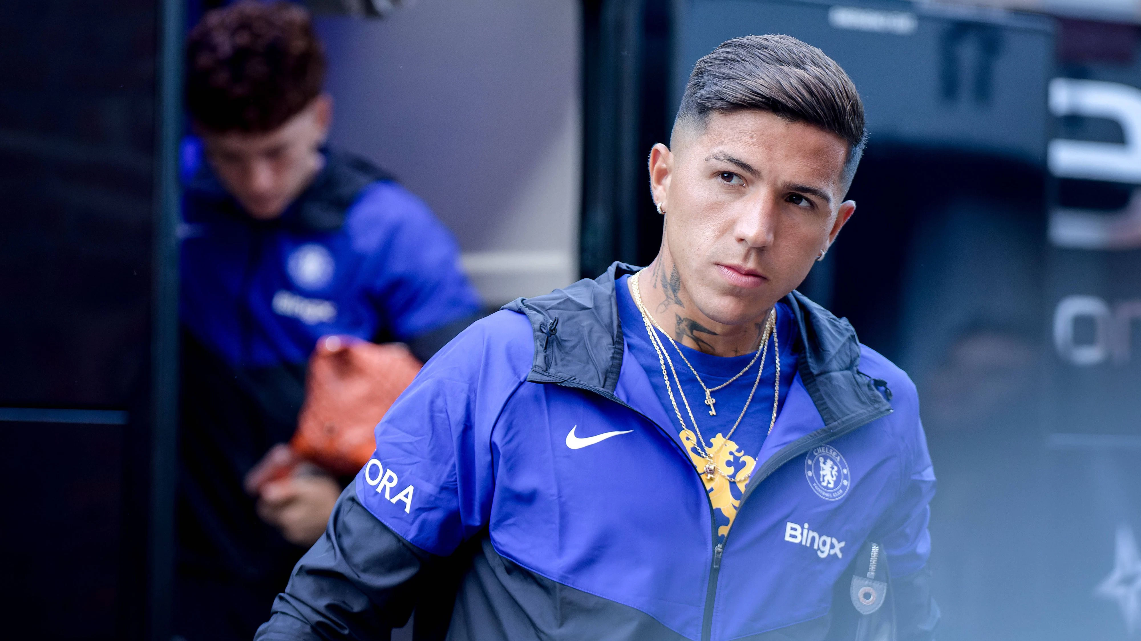 Fußball-Star Enzo Fernandez. 