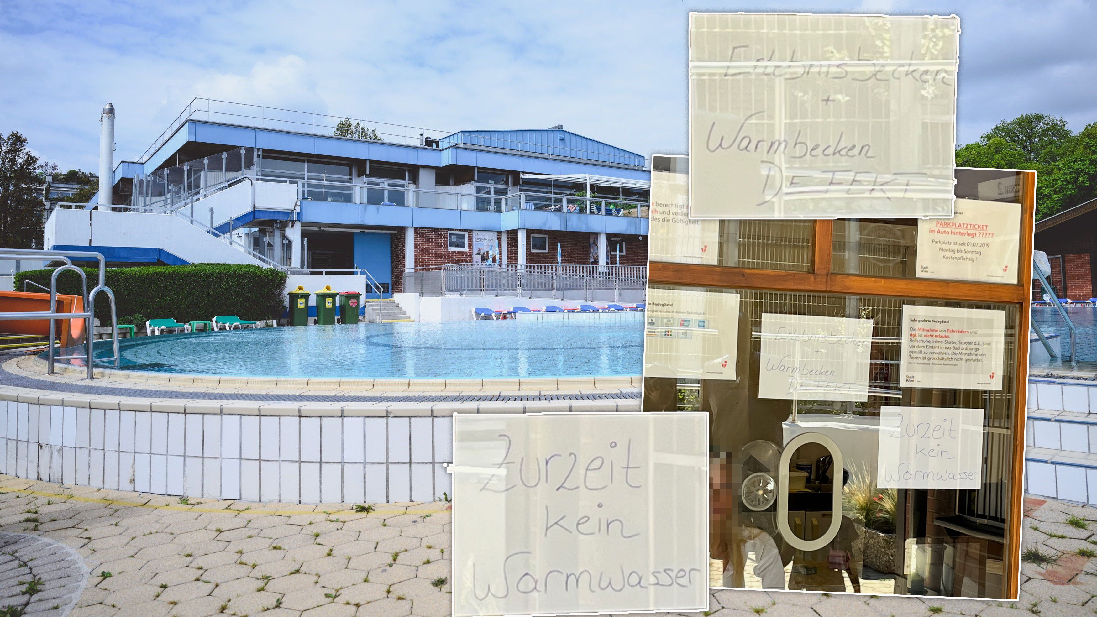 Heute.at - Grünes Wasser in Wiener Bad! Becken für heuer dicht