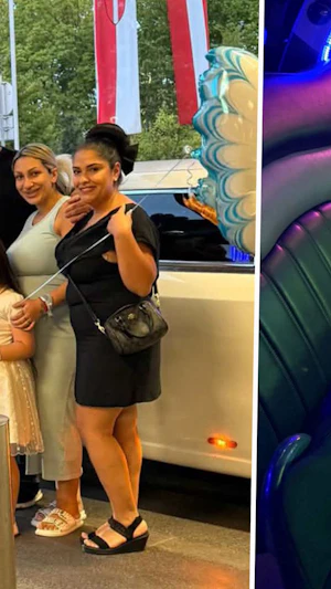 Luxus-Abholung nach Geburt: Wiener Baby Pablo Emilio und Mama Neni fahren stilvoll in Limousine vom AKH nach Hause. Familienglück in Wien.
