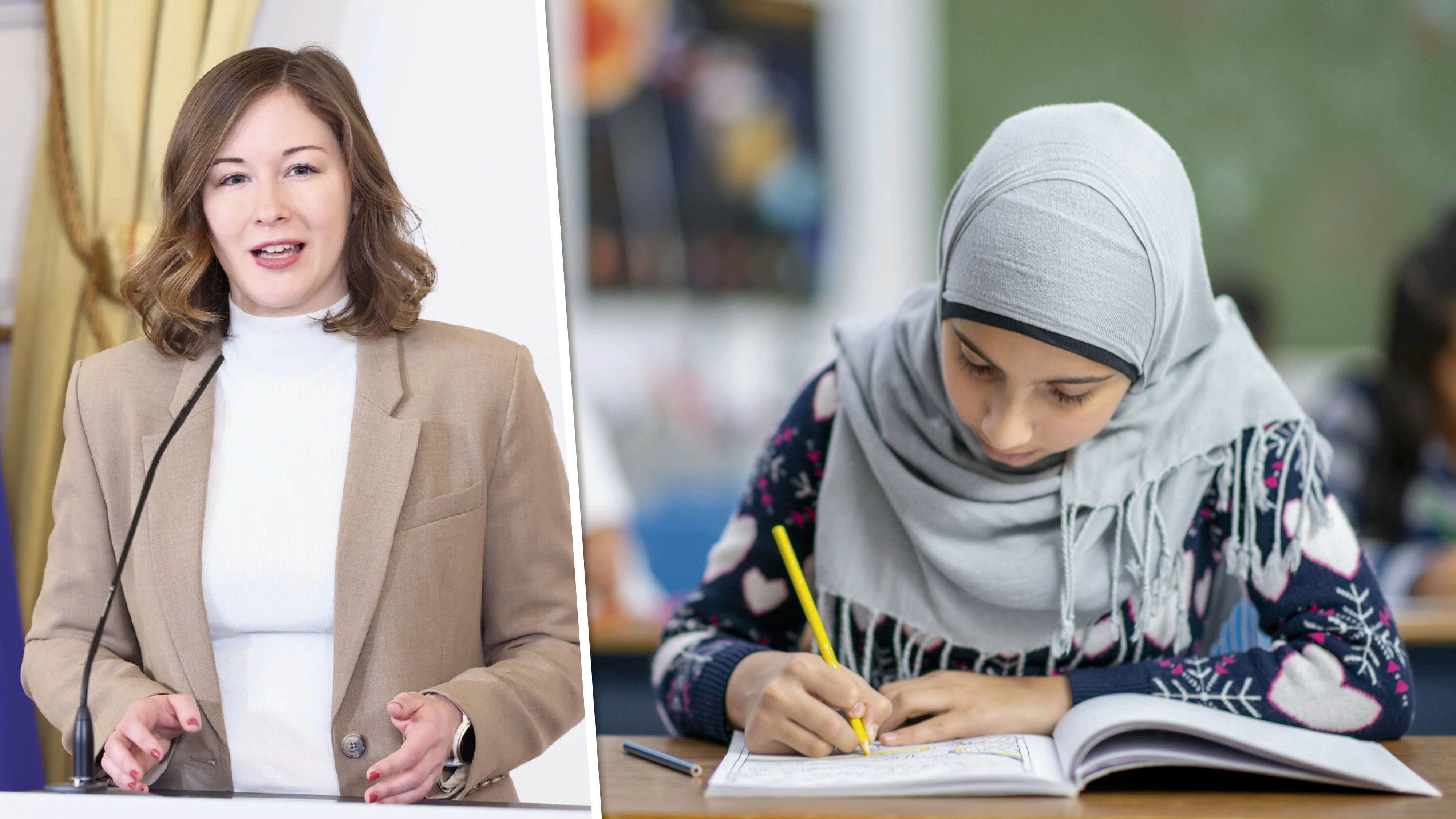 Integrationsministerin Claudia Bauer (ÖVP): "Das Kinderkopftuch ist kein harmloses Stück Stoff."