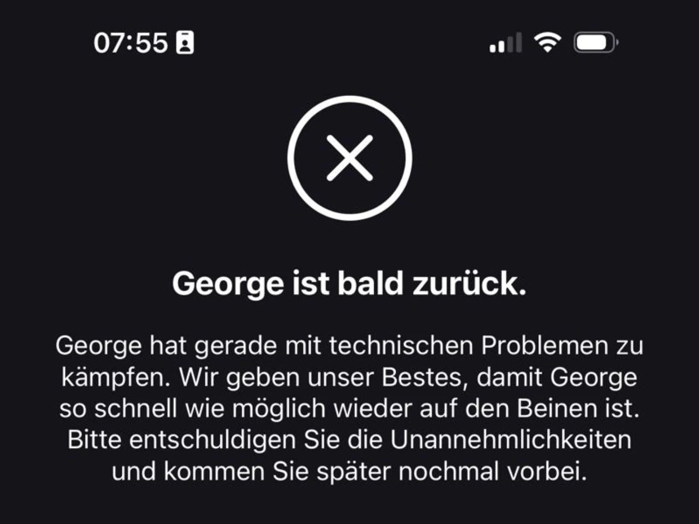 Am Morgen des 1. September 2026 klagten viele Erste-Bank-Kunden über Log-In-Probleme beim Dienst George.