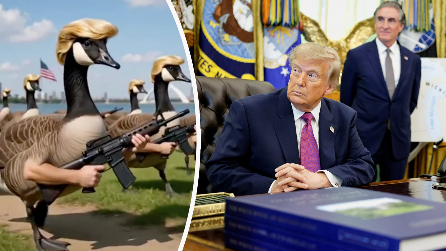 Heute.at - Trump lässt bewaffnete Enten auf Kanada los