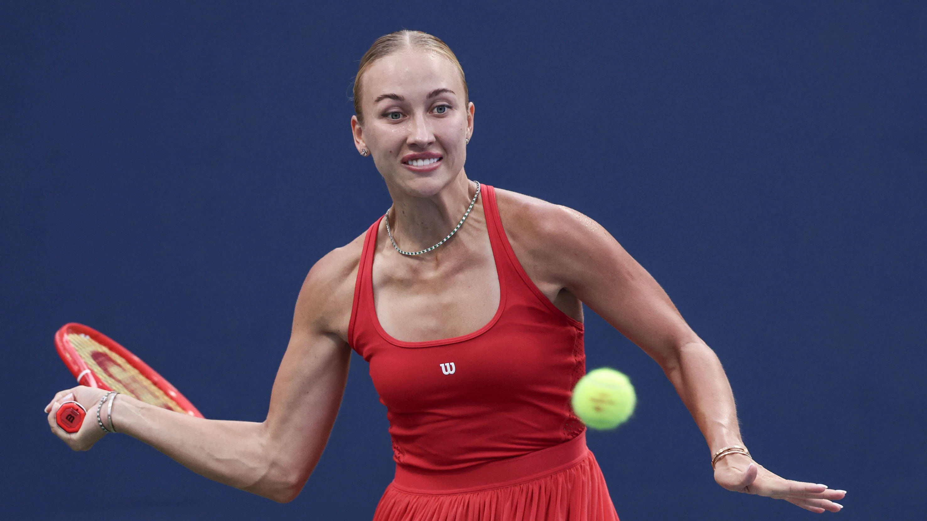 Anastasia Potapova AUT, US Open Championships, Billie Jean King National Tennis Center, Flushing Meadows, New York, USA . *** Anastasia Potapova AUT, U.S. Open Championships, Billie Jean King National Tennis Center, Flushing Meadows, New York, USA Copyright: xJuergenxHasenkopfx