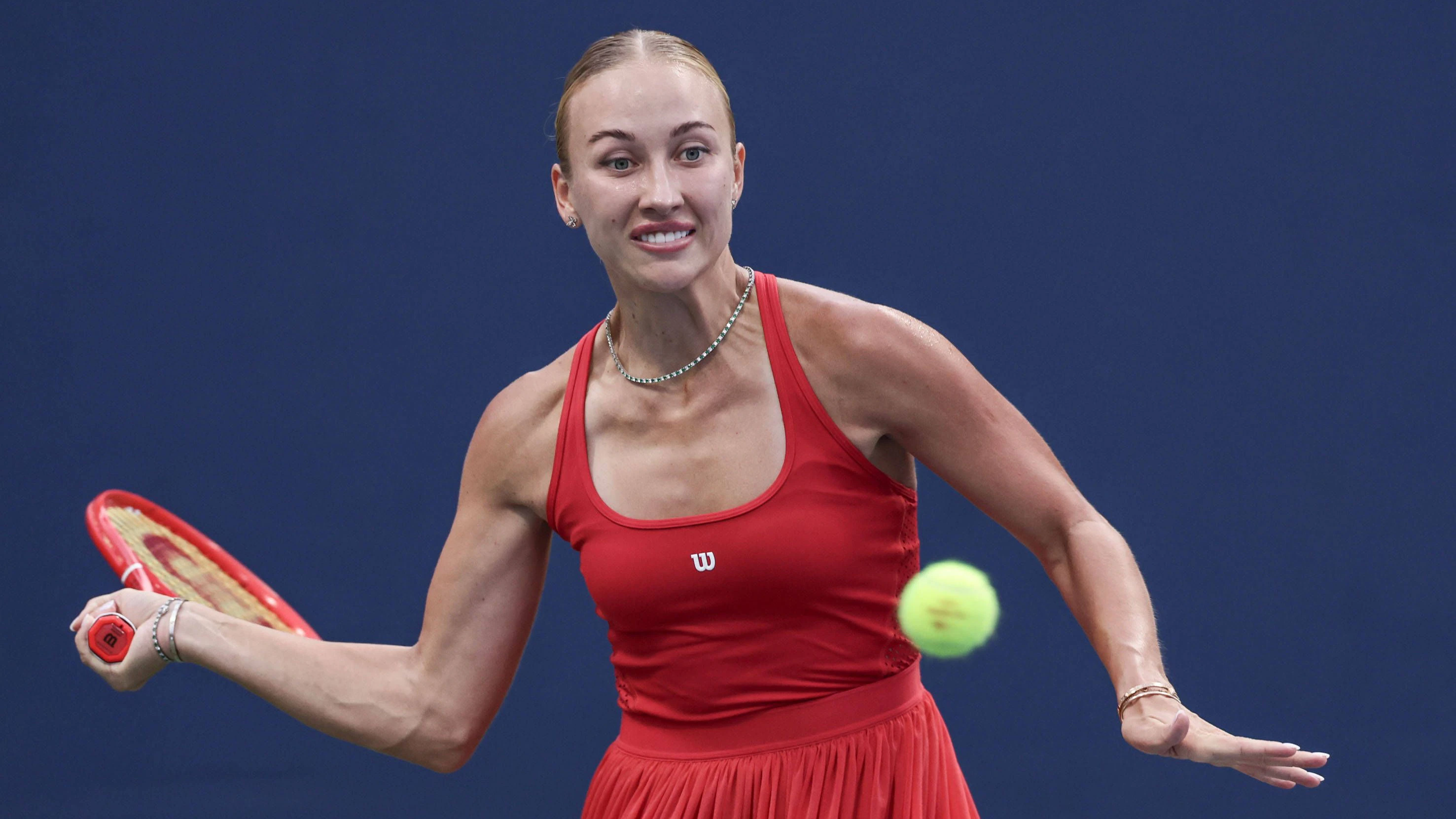 Anastasia Potapova AUT, US Open Championships, Billie Jean King National Tennis Center, Flushing Meadows, New York, USA . *** Anastasia Potapova AUT, U.S. Open Championships, Billie Jean King National Tennis Center, Flushing Meadows, New York, USA Copyright: xJuergenxHasenkopfx