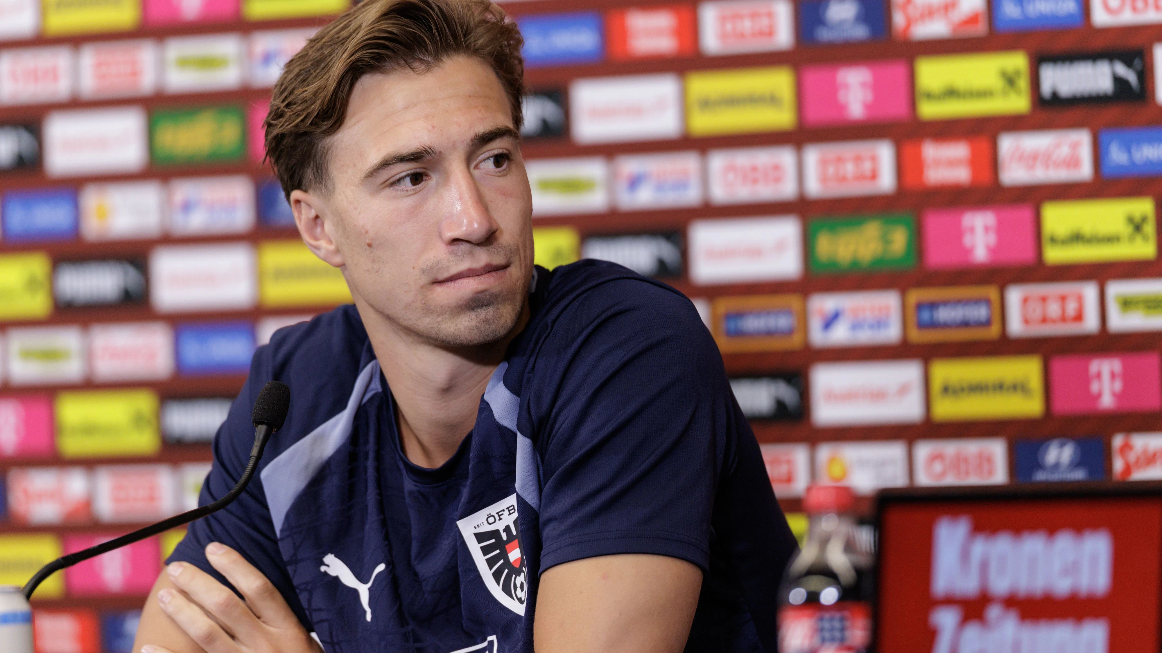 SANTA BARBARA,CALIFORNIA,USA,09.JUN.26 - SOCCER - FIFA World Cup 2026, USA, Mexico, Canada, preview, OEFB, Oesterreichischer Fussball-Bund, press conference team AUT. Image shows David Affengruber (AUT). Photo: GEPA pictures/ Armin Rauthner