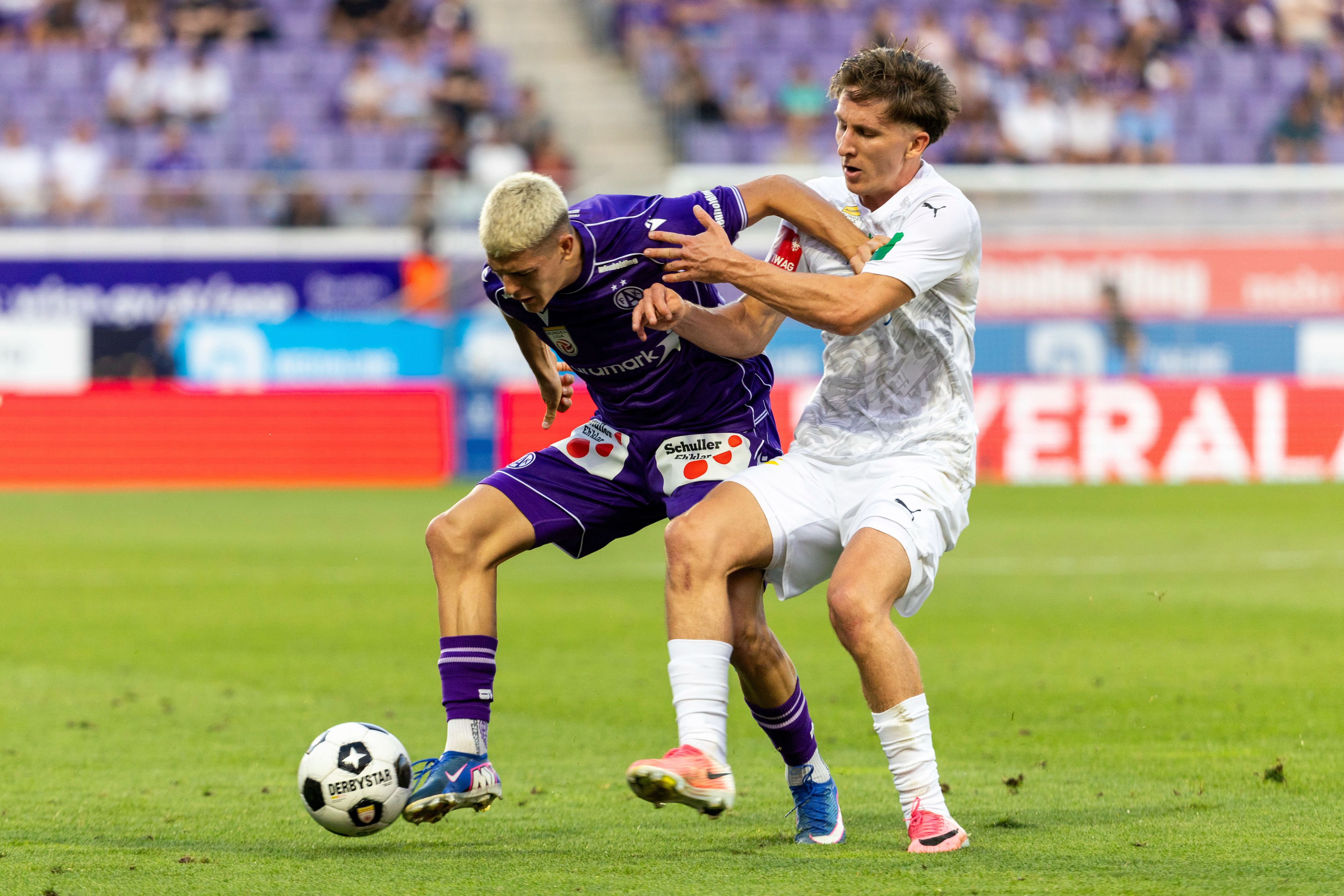 Die Wiener Austria im Bundesliga-Duell gegen die WSG Tirol. 