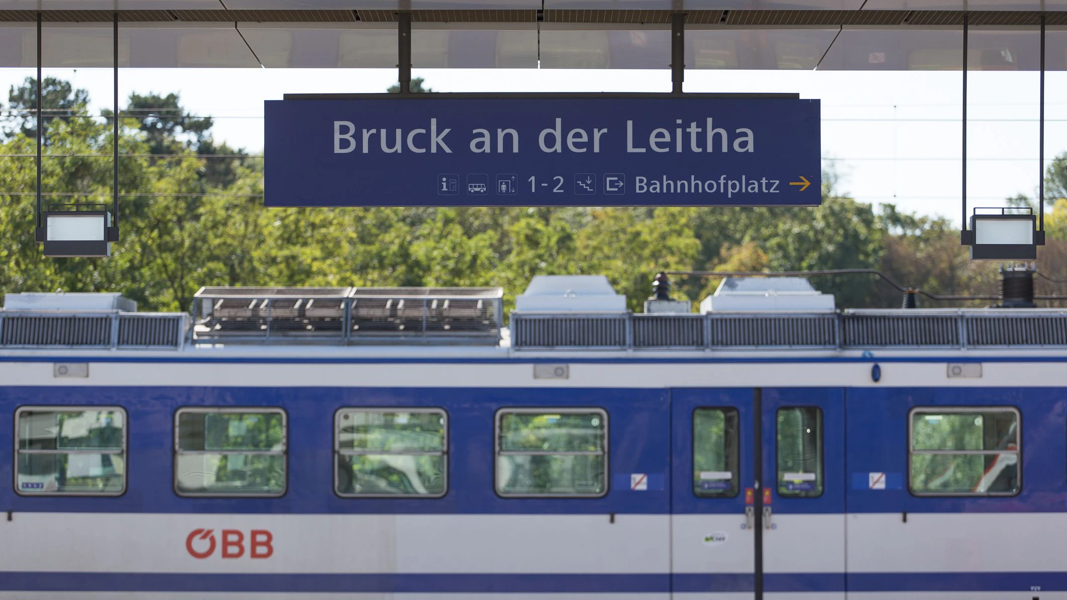 Der Bahnhof in Bruck an der Leitha