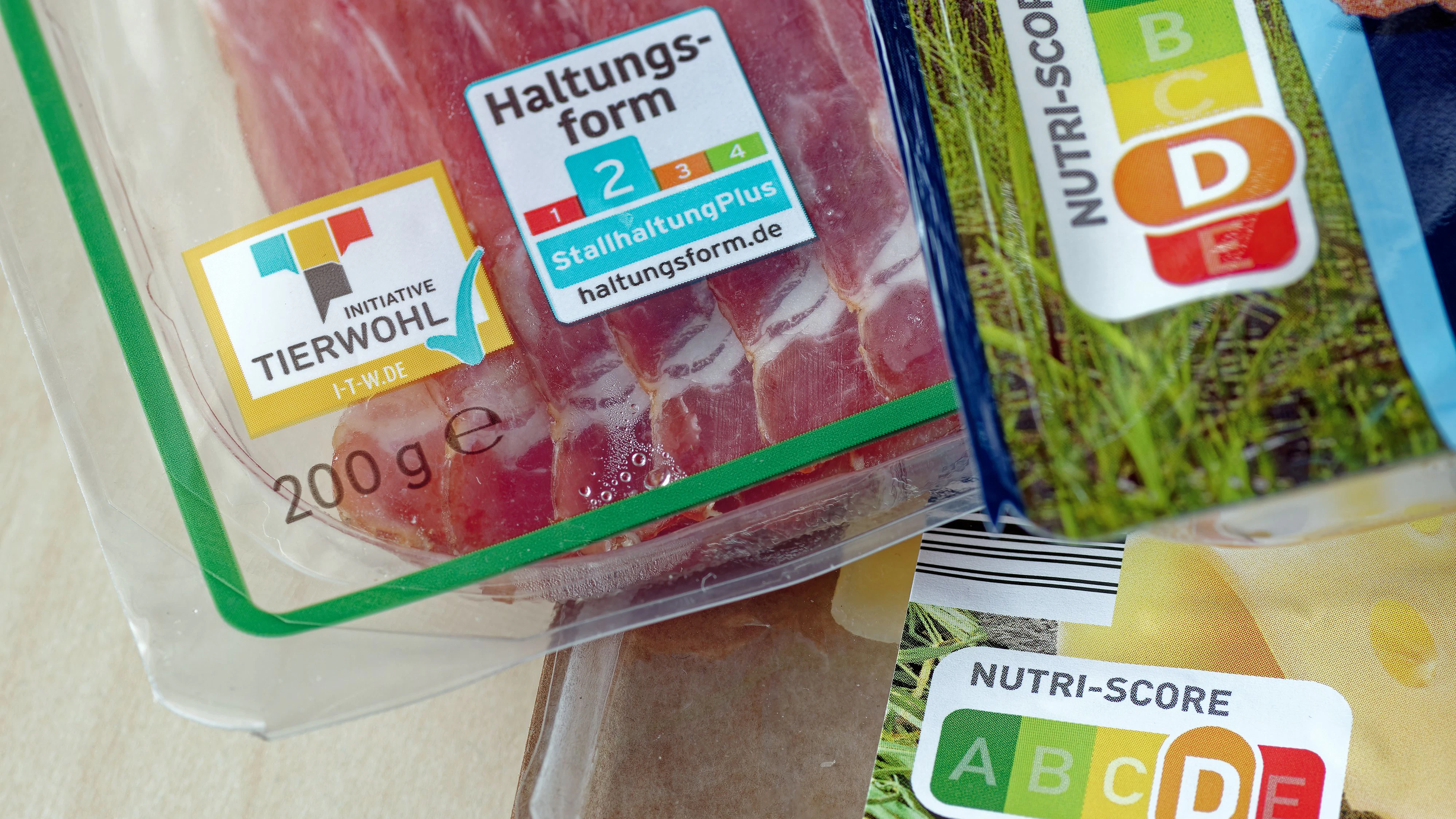 „e“ auf Lebensmittelpackungen