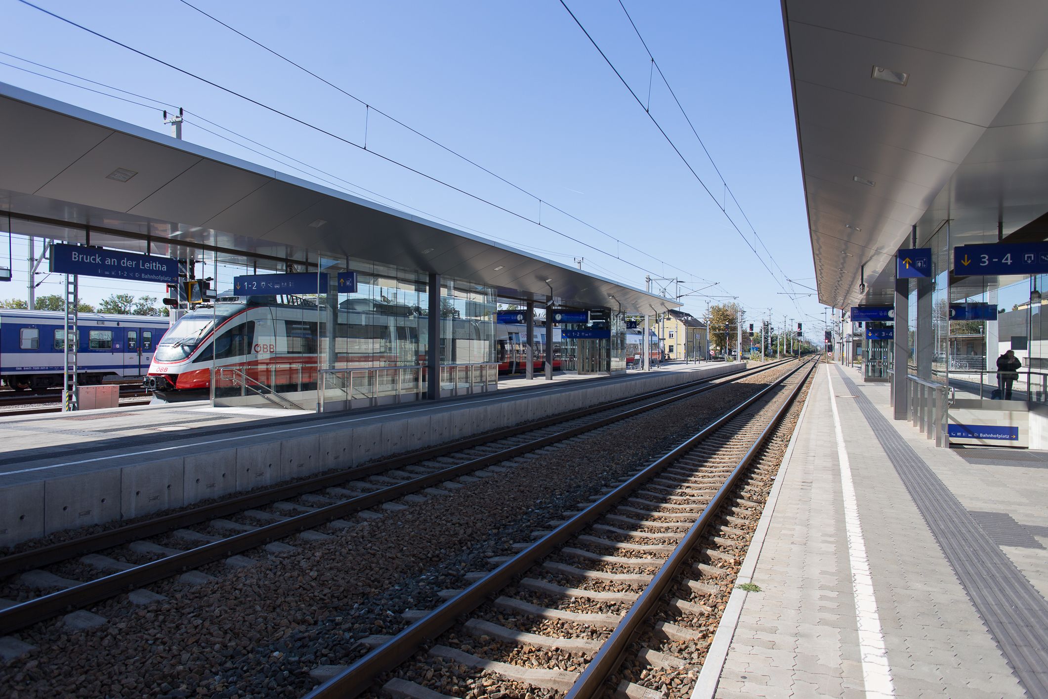 Der Bahnhof in Bruck an der Leitha