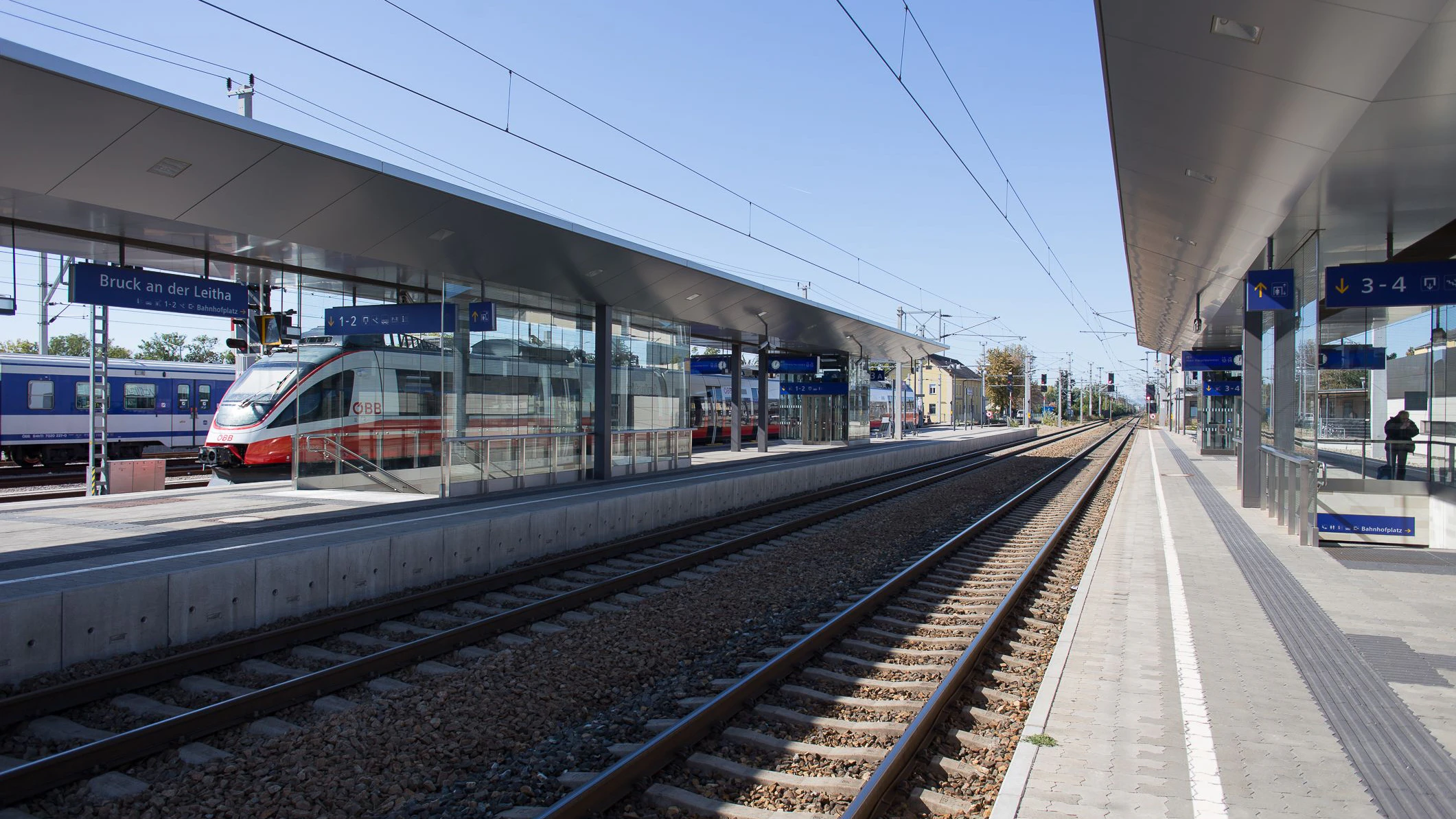 Der Bahnhof in Bruck an der Leitha
