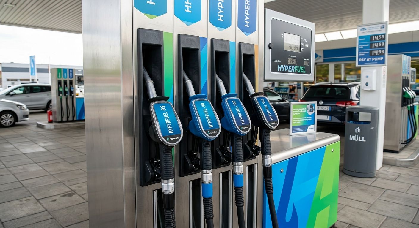 Eine Tankstelle der Zukunft.