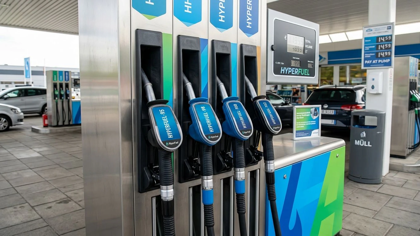 Eine Tankstelle der Zukunft
