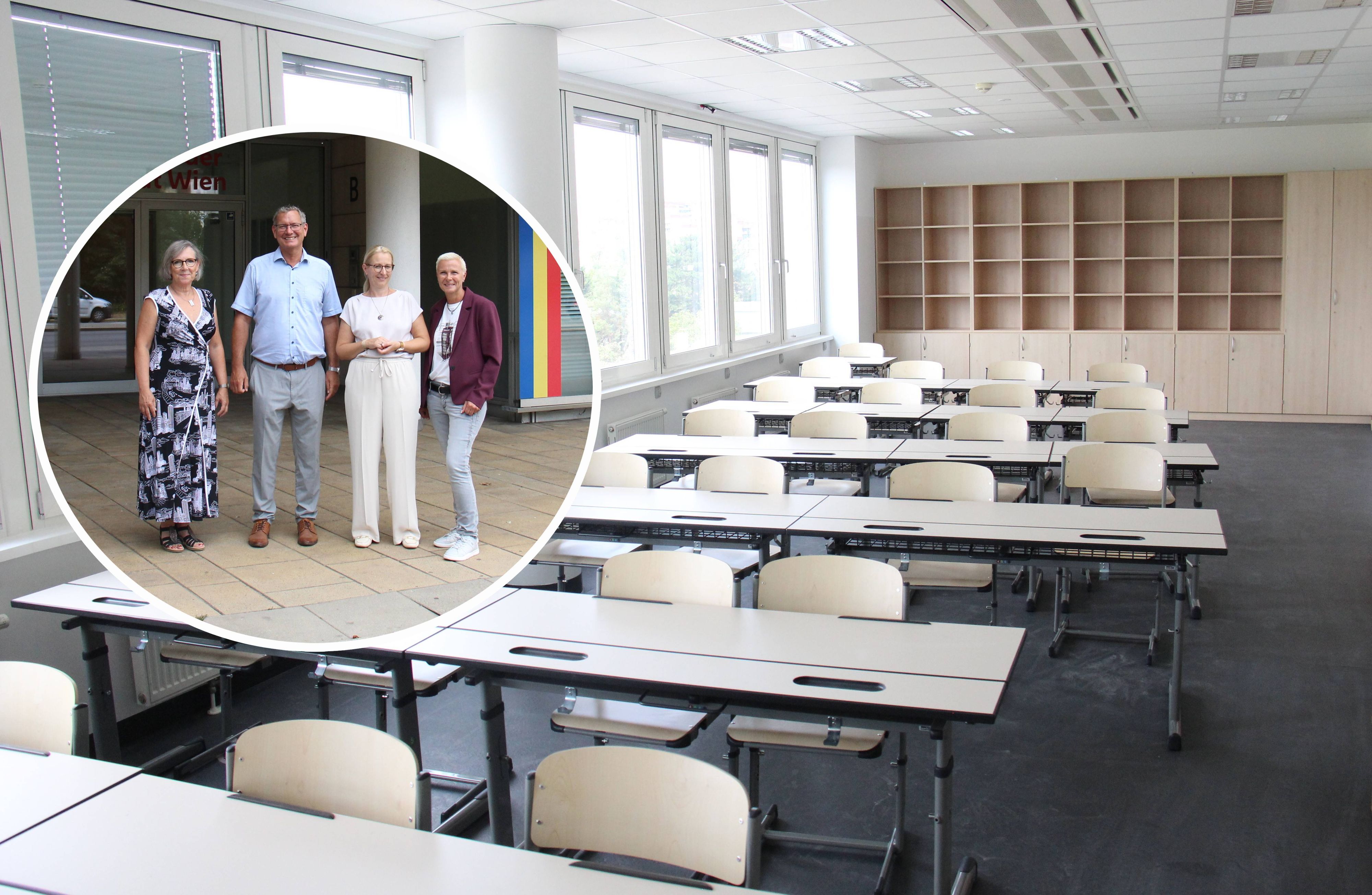 Bezirksvorsteher Georg Papai freut sich über den neuen Schul-Standort.