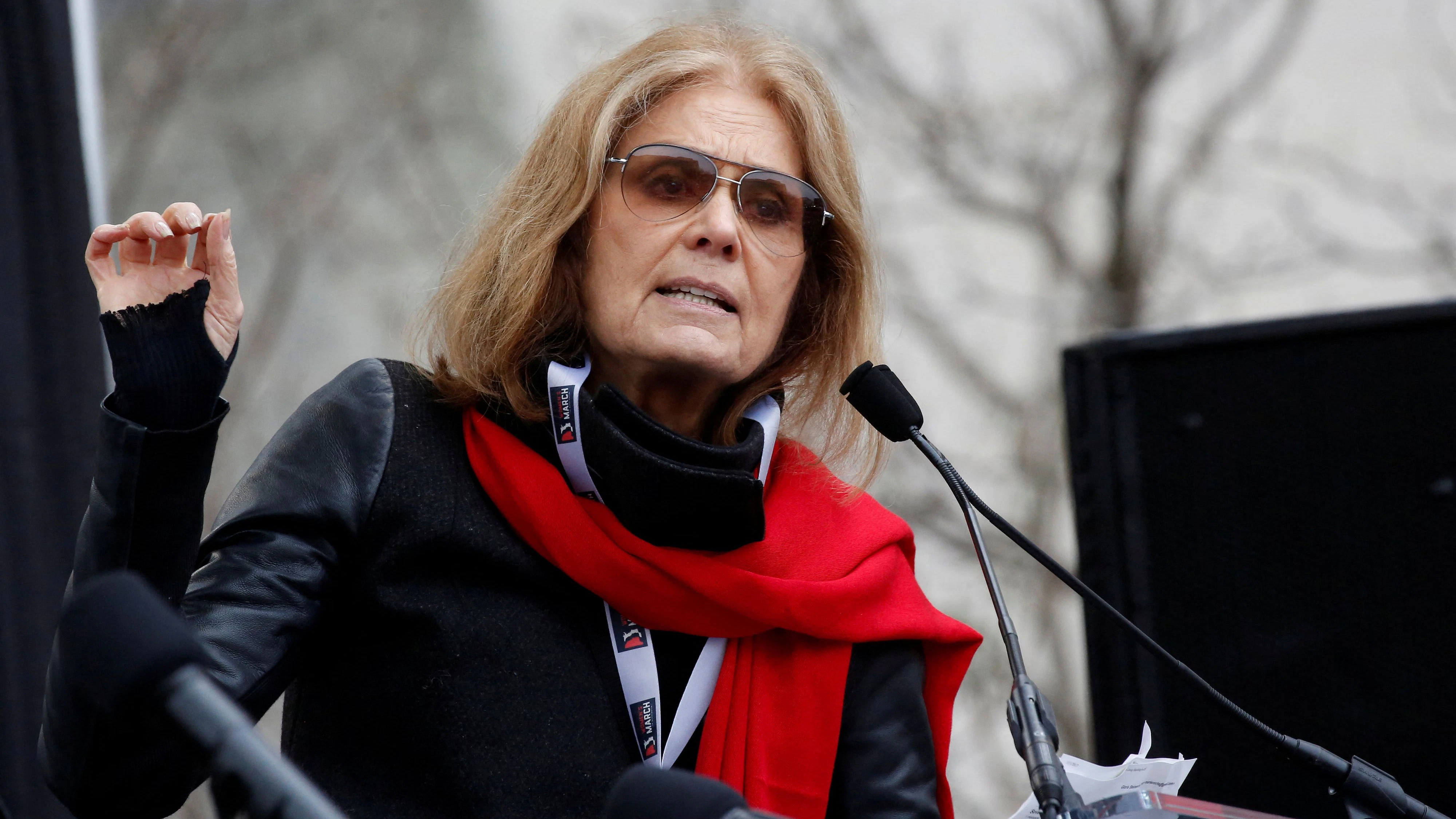 Gloria Steinem speaks at the Women's March in Washington U.S., January 21, 2017. REUTERS/Shannon Stapleton