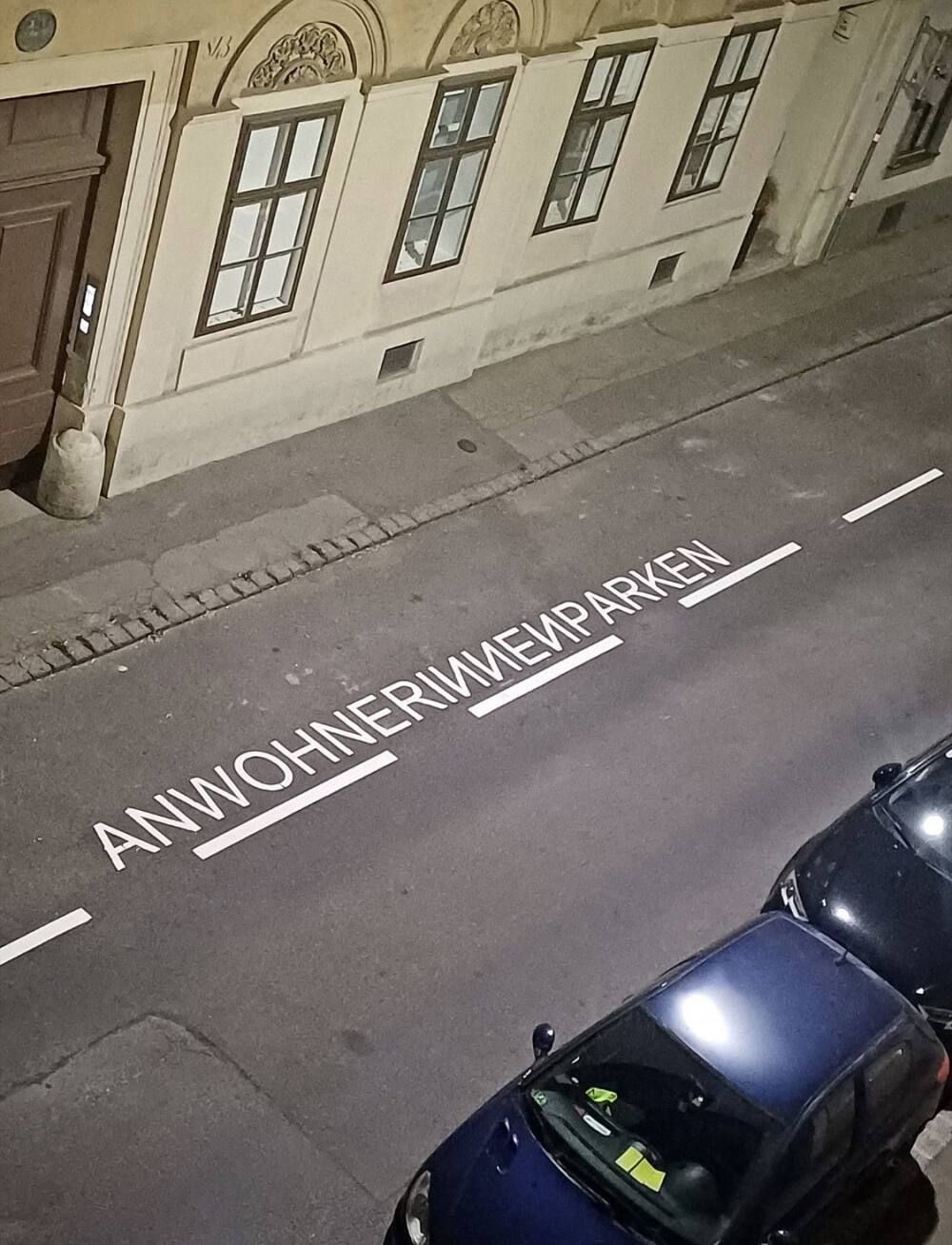 Gender-Panne in der Franzesgasse (Wien-Mariahilf)