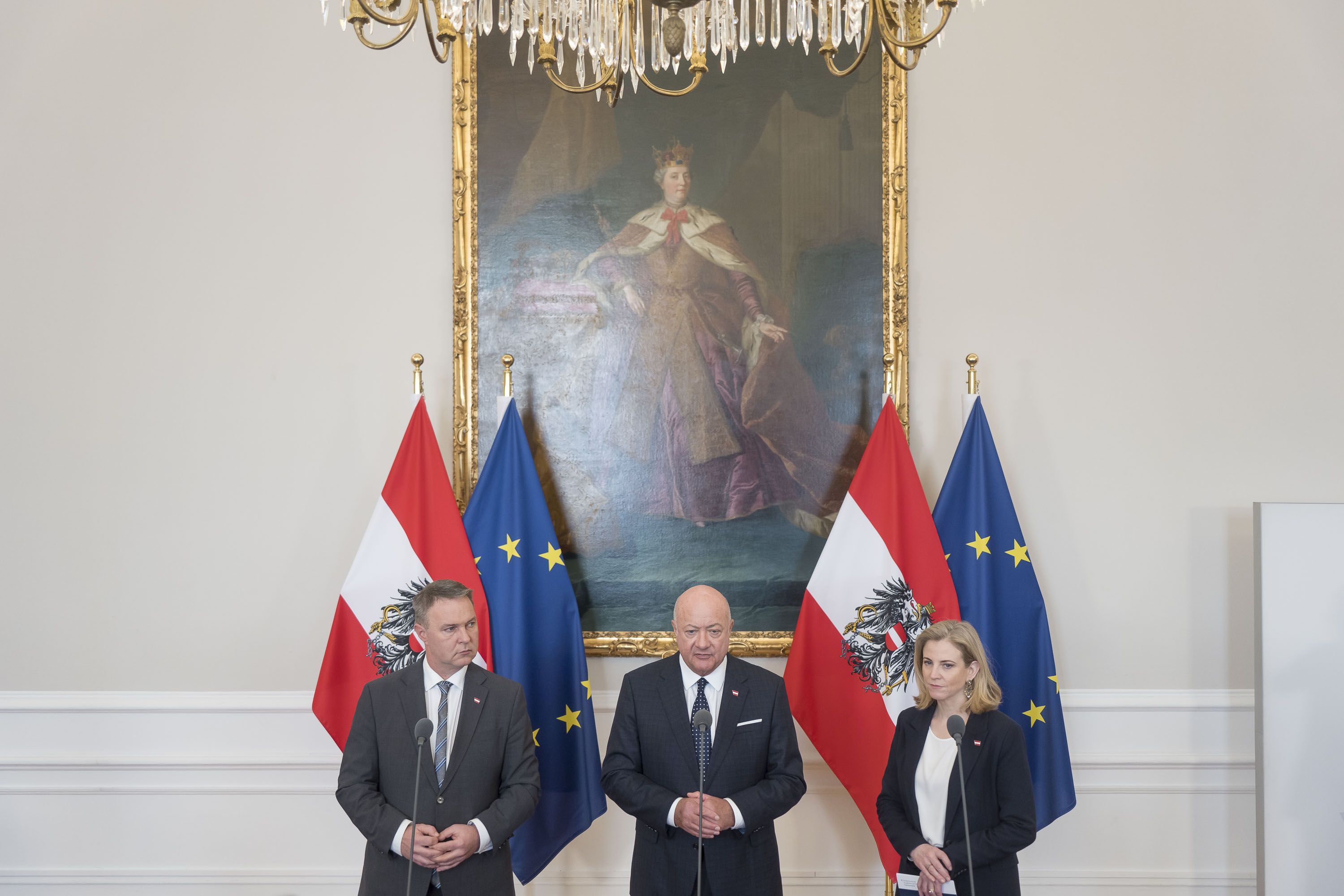 Keine Mehrheit mehr: Babler, Stocker, Meinl