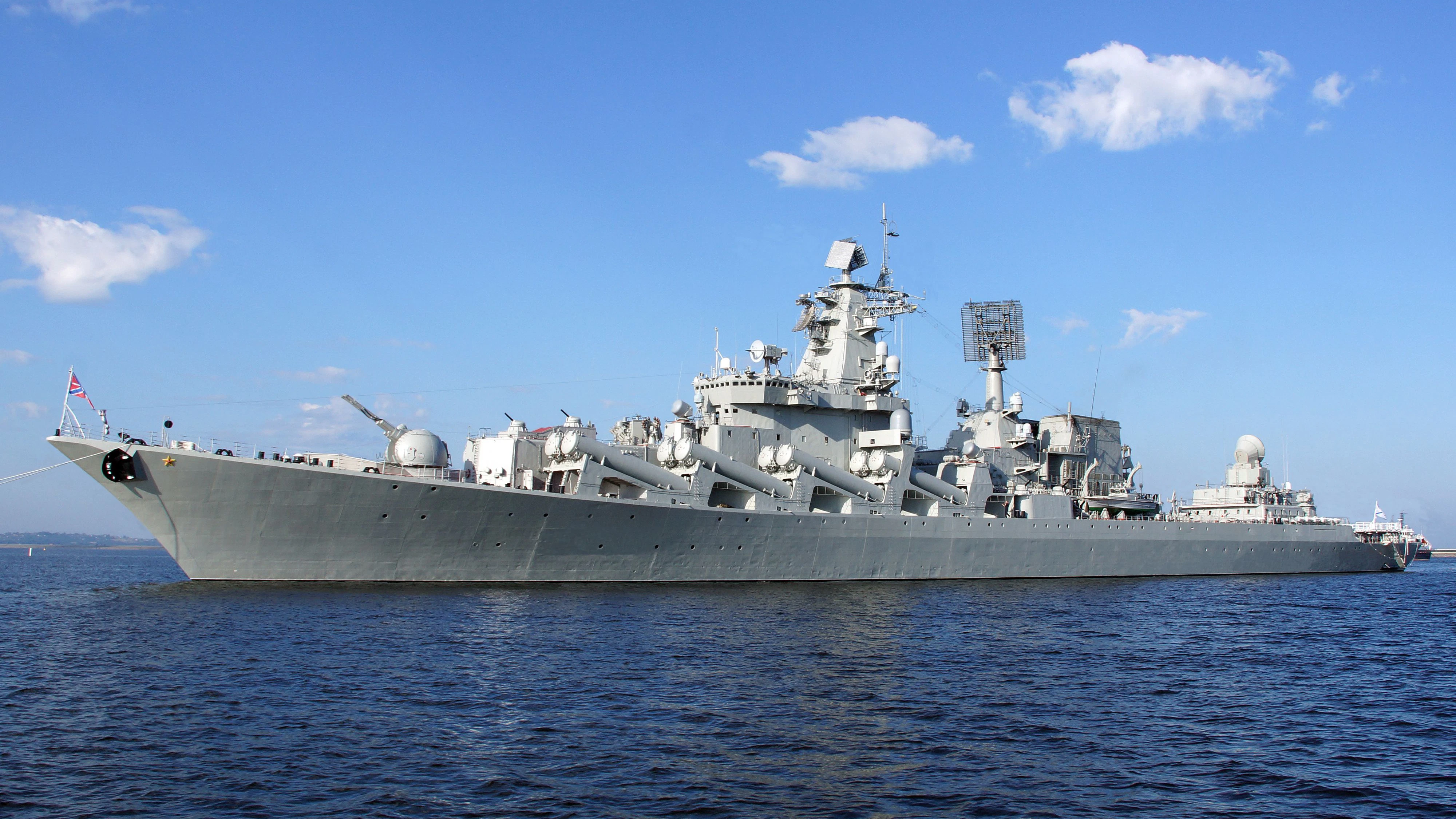 Das russische Schiff hatte keine Chance.