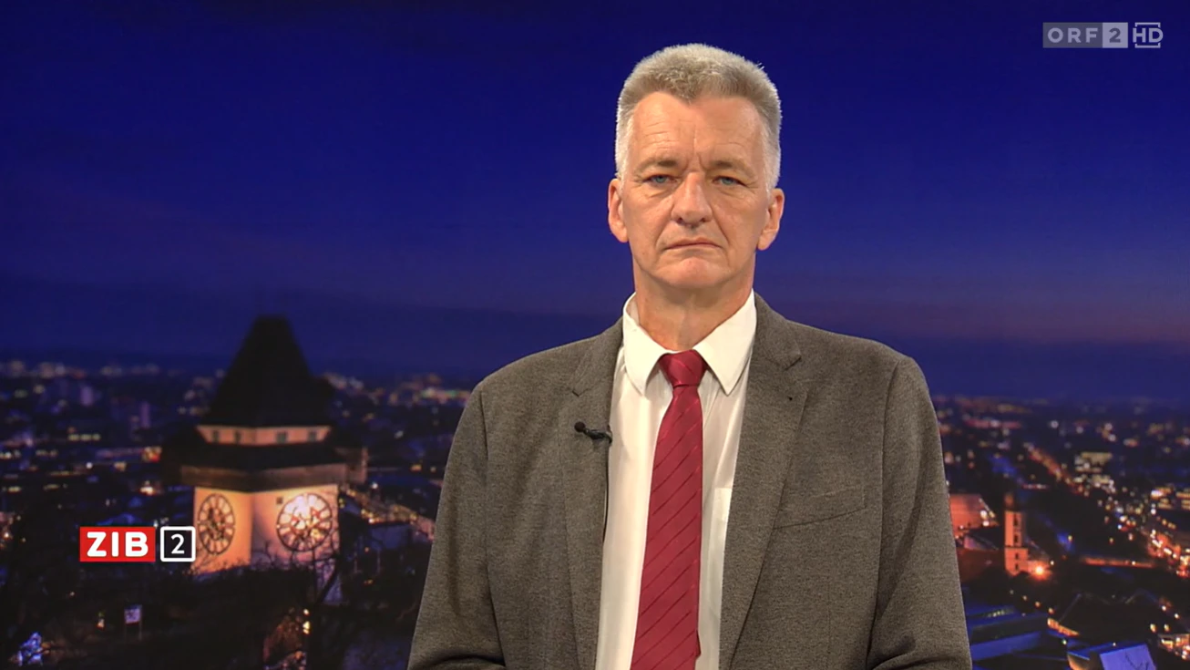 Der Grazer Finanzstadtrat Manfred Eber in der ZiB-2.
