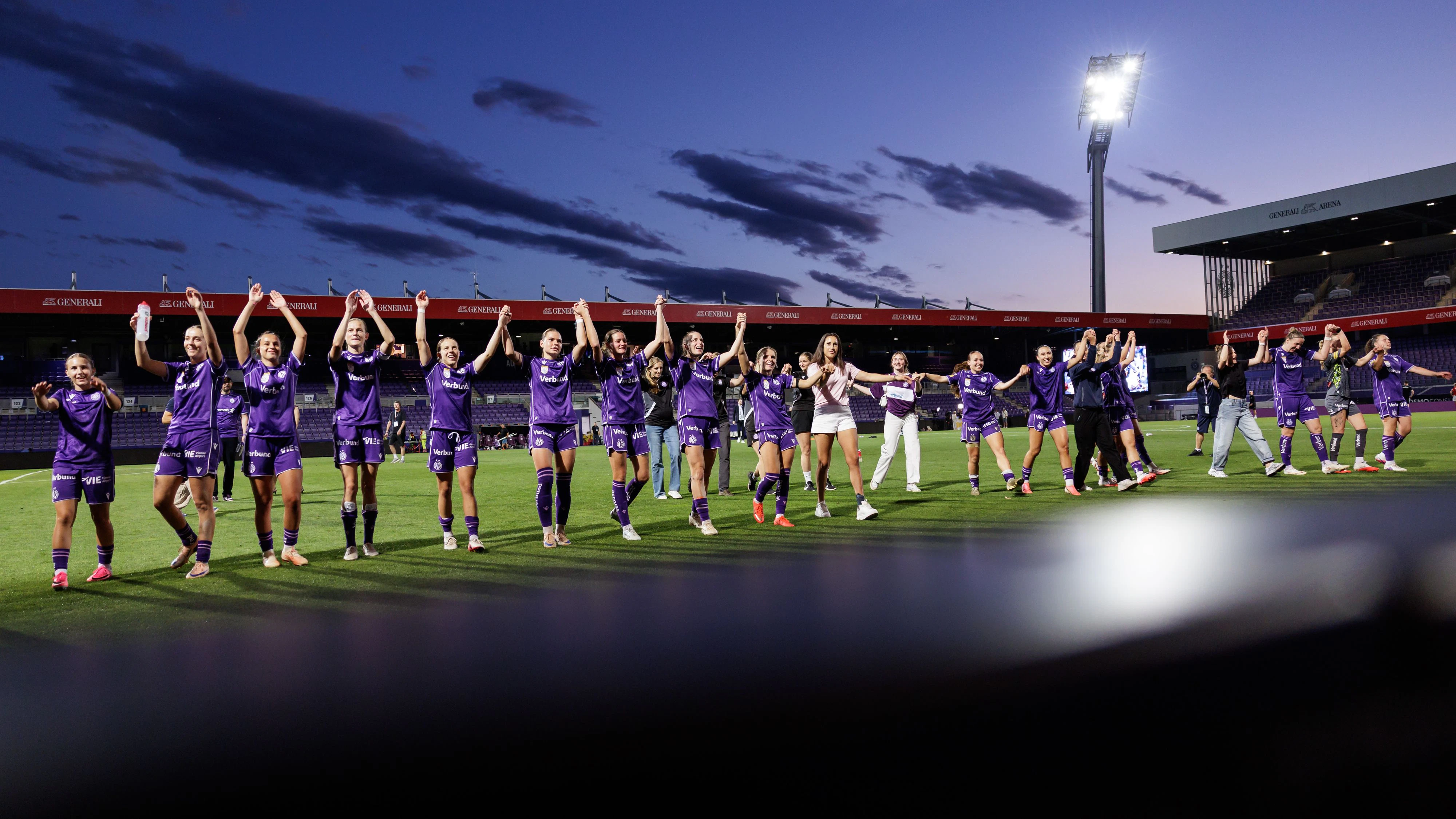 Die Frauen der Wiener Austria haben sich erstmals für die Champions League qualifiziert. 
