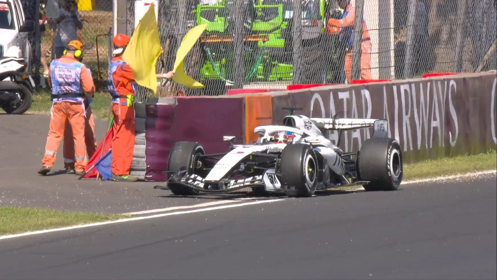 Formel-1-Rookie Colton Herta stellte seinen Cadillac ab. 