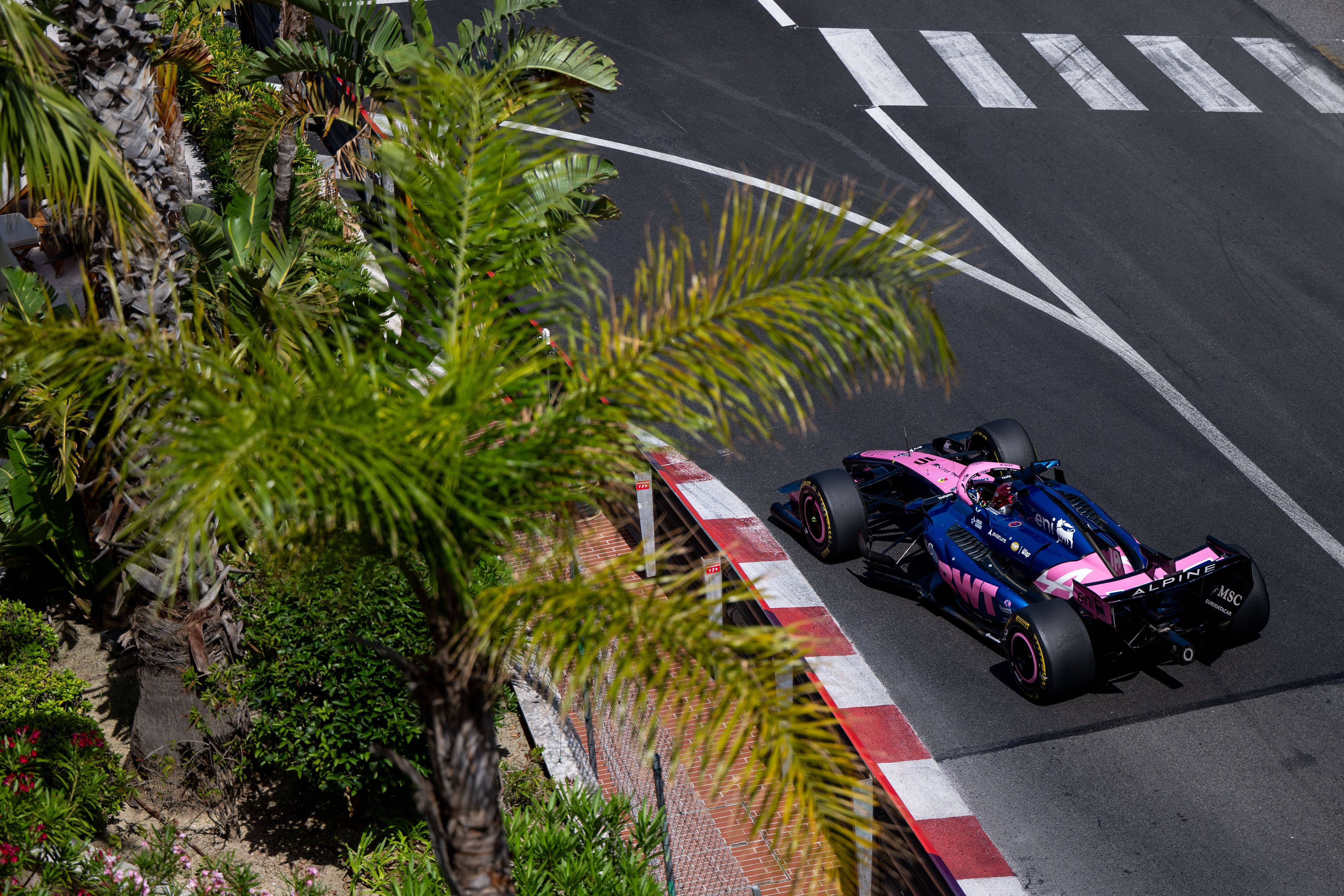 Formel-1-Pilot Pierre Gasly auf dem Kurs von Monaco. 