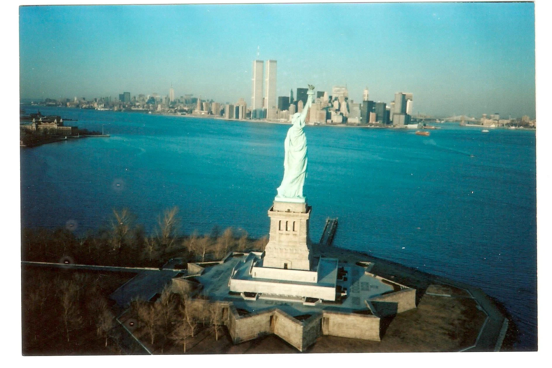 Das WTC von Lady Liberty aus gesehen