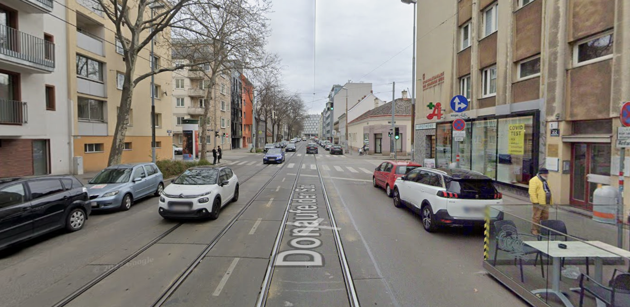Der Vorfall ereignete sich im Bereich der Donaufelder Straße, Ecke Theodor Körner Gasse (21.)