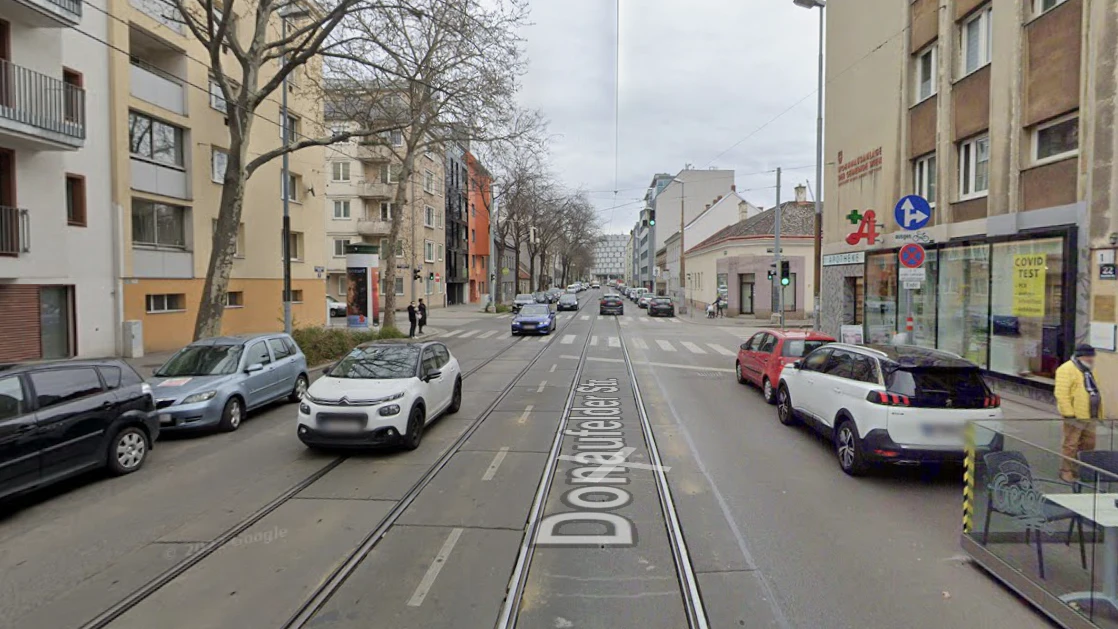 Der Vorfall ereignete sich im Bereich der Donaufelder Straße, Ecke Theodor Körner Gasse (21.)