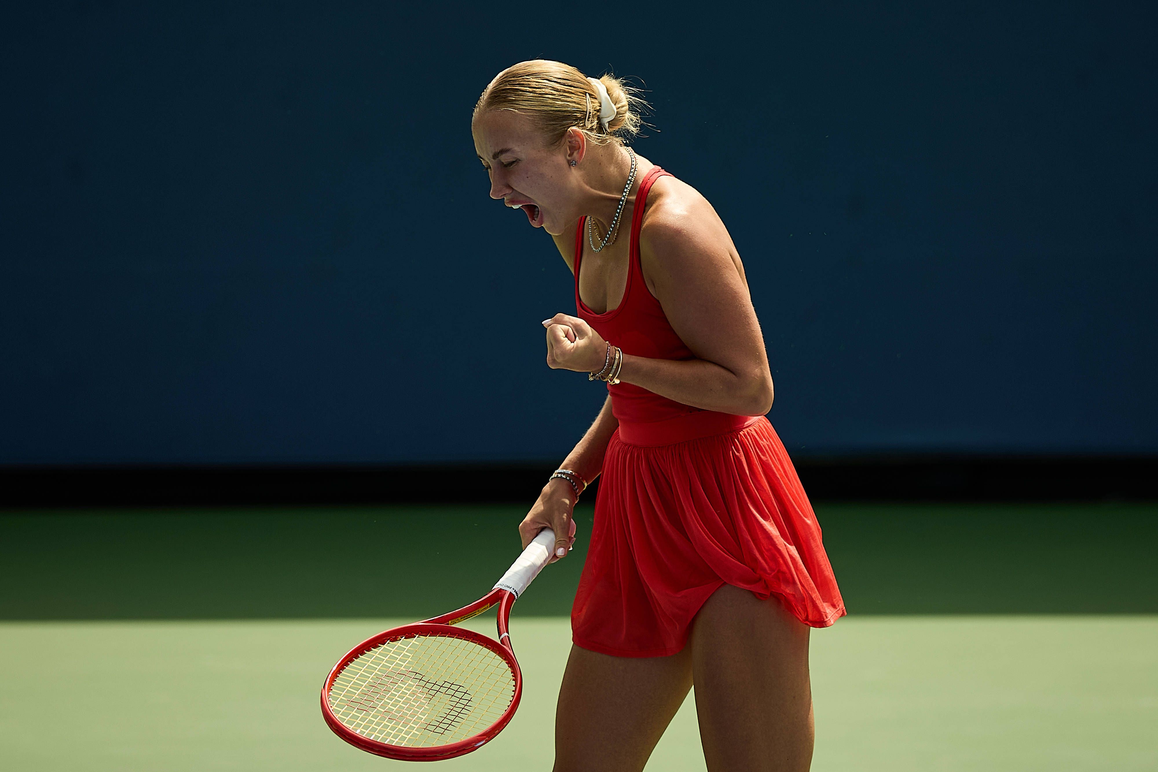 Anastasia Potapova darf jubeln.